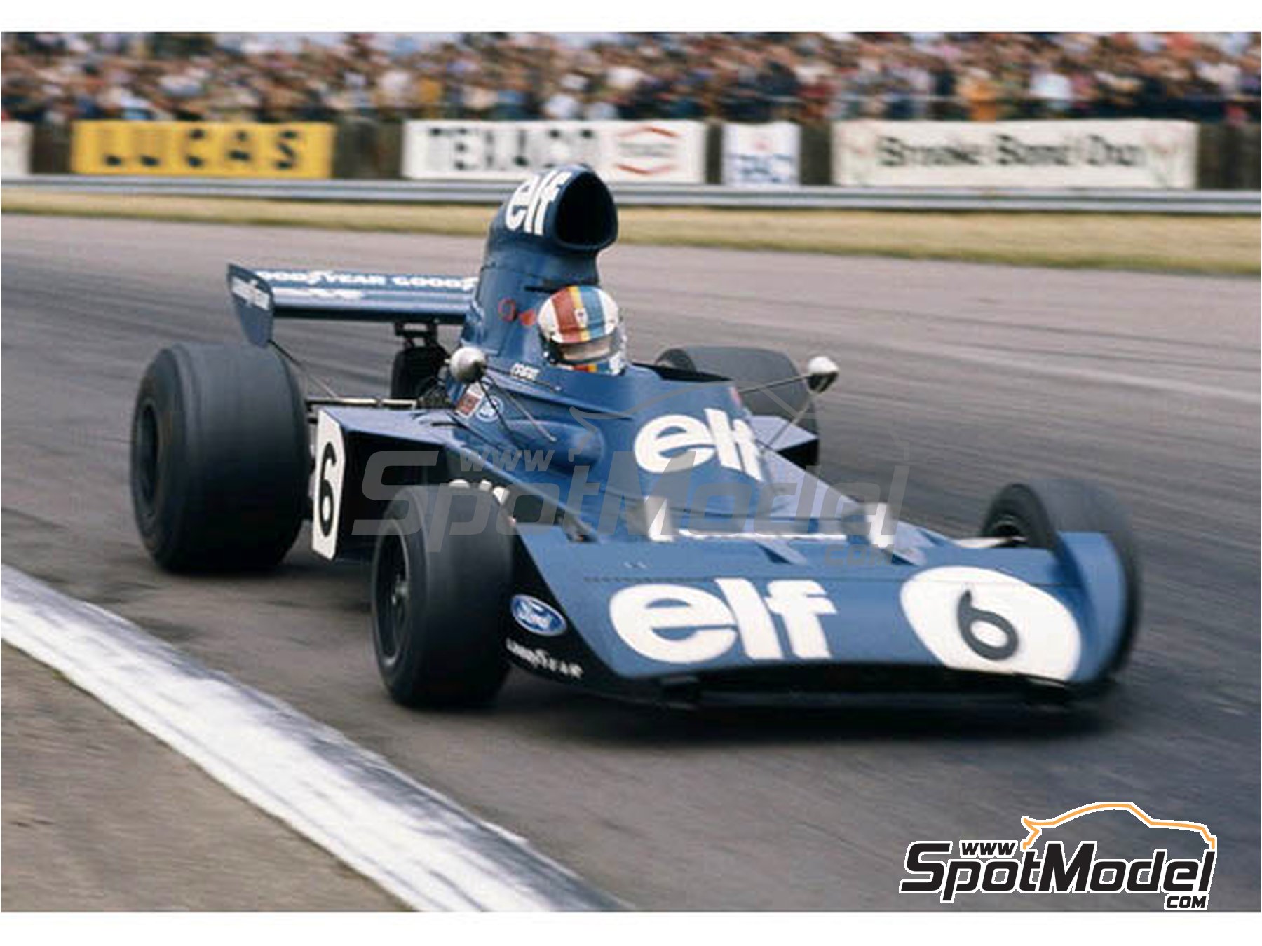 Image 2: Tyrrell Ford 006 Equipo Tyrrell Racing patrocinado por ELF - Gran Premio de F&oacute;rmula 1 de Italia 1973 | Maqueta de coche en escala&nbsp;1/43 fabricado por Tameo Kits (ref.&nbsp;WCT073)