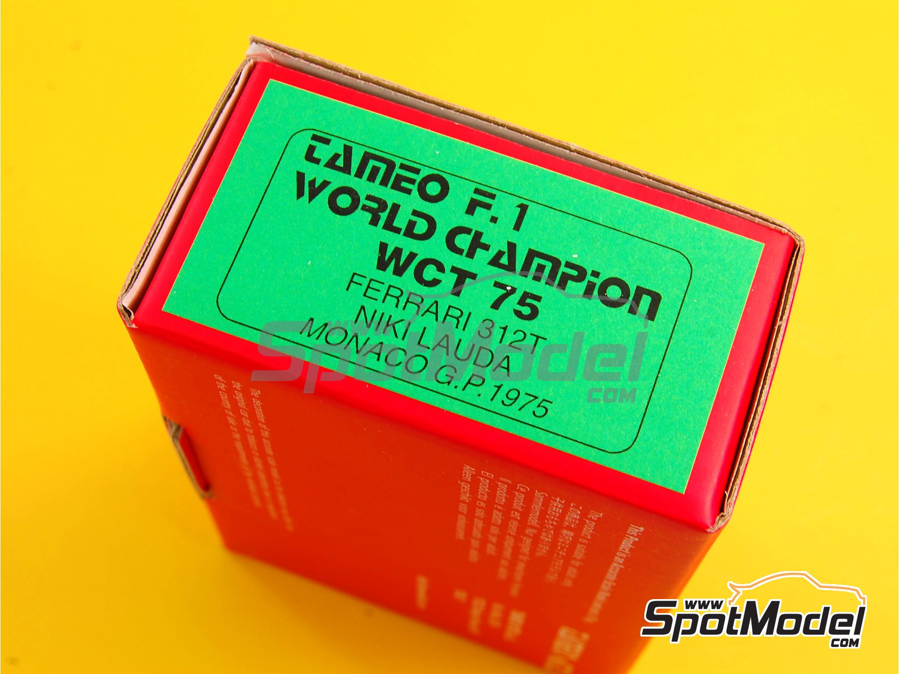 Image 9: Ferrari 312T Equipo Scuderia Ferrari patrocinado por Agip - Gran Premio de Formula 1 de M&oacute;naco 1975 | Maqueta de coche en escala&nbsp;1/43 fabricado por Tameo Kits (ref.&nbsp;WCT075)