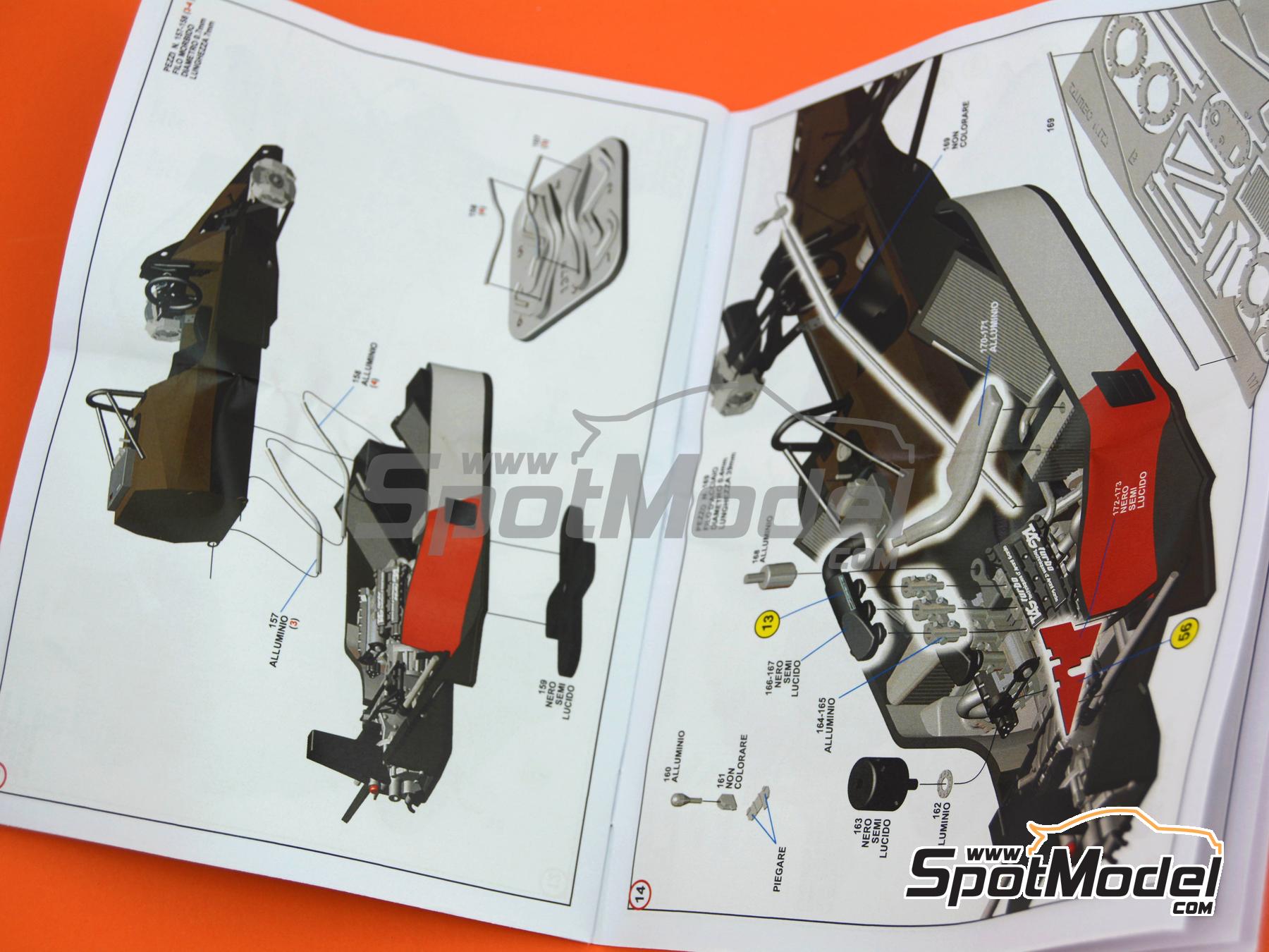 Image 8: McLaren TAG Porsche MP4/2B McLaren Racing Limited Team sponsored by Marlboro - Monaco Formula 1 Grand Prix 1985 | Car scale model kit in 1/43 scale manufactured by Tameo Kits (ref.&nbsp;WCT085)