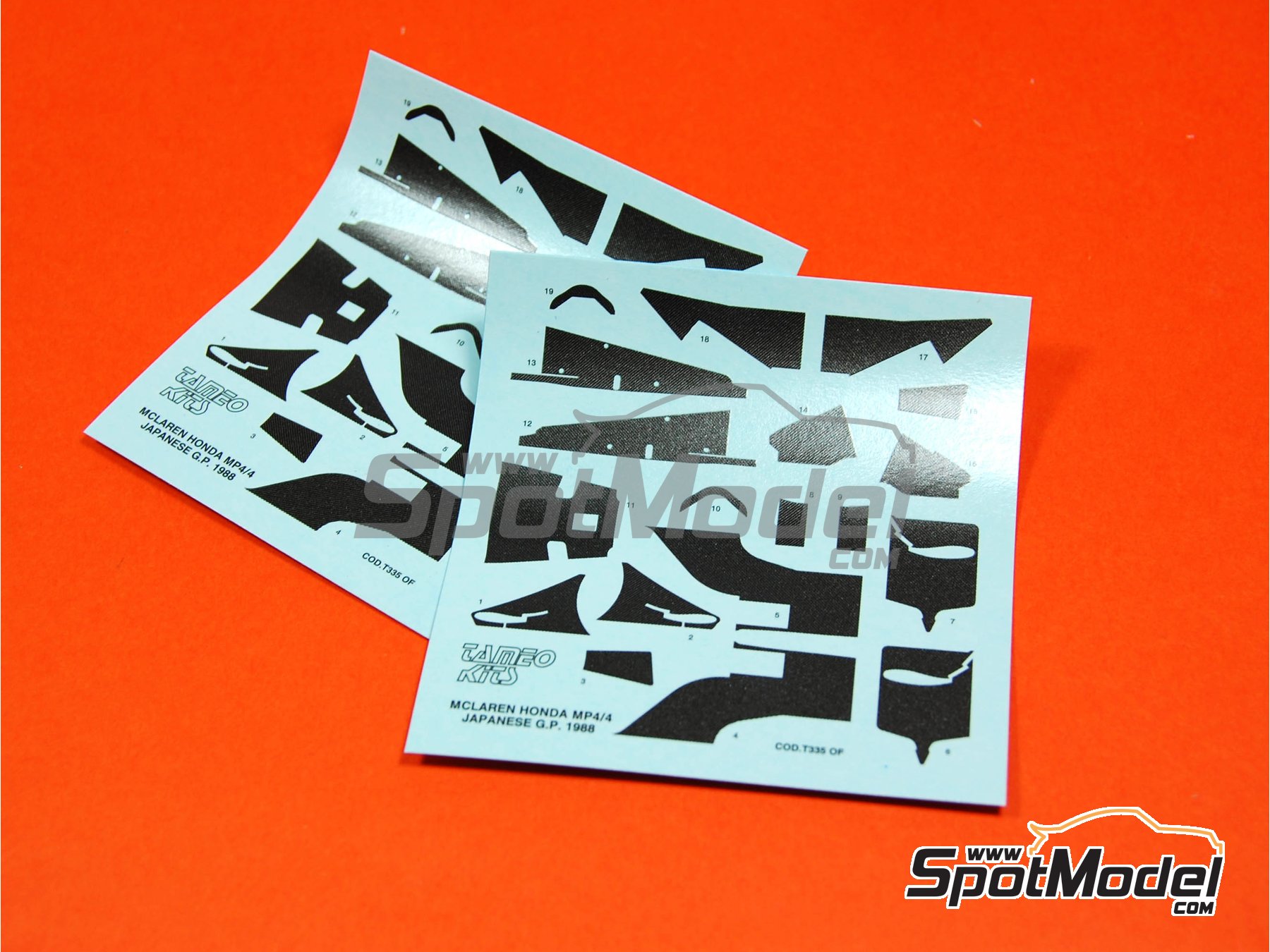 Image 10: McLaren Honda MP4/4 Equipo McLaren Racing Limited patrocinado por Marlboro - Gran Premio de F&oacute;rmula 1 de Jap&oacute;n 1988 | Maqueta de coche en escala&nbsp;1/43 fabricado por Tameo Kits (ref.&nbsp;WCT088)