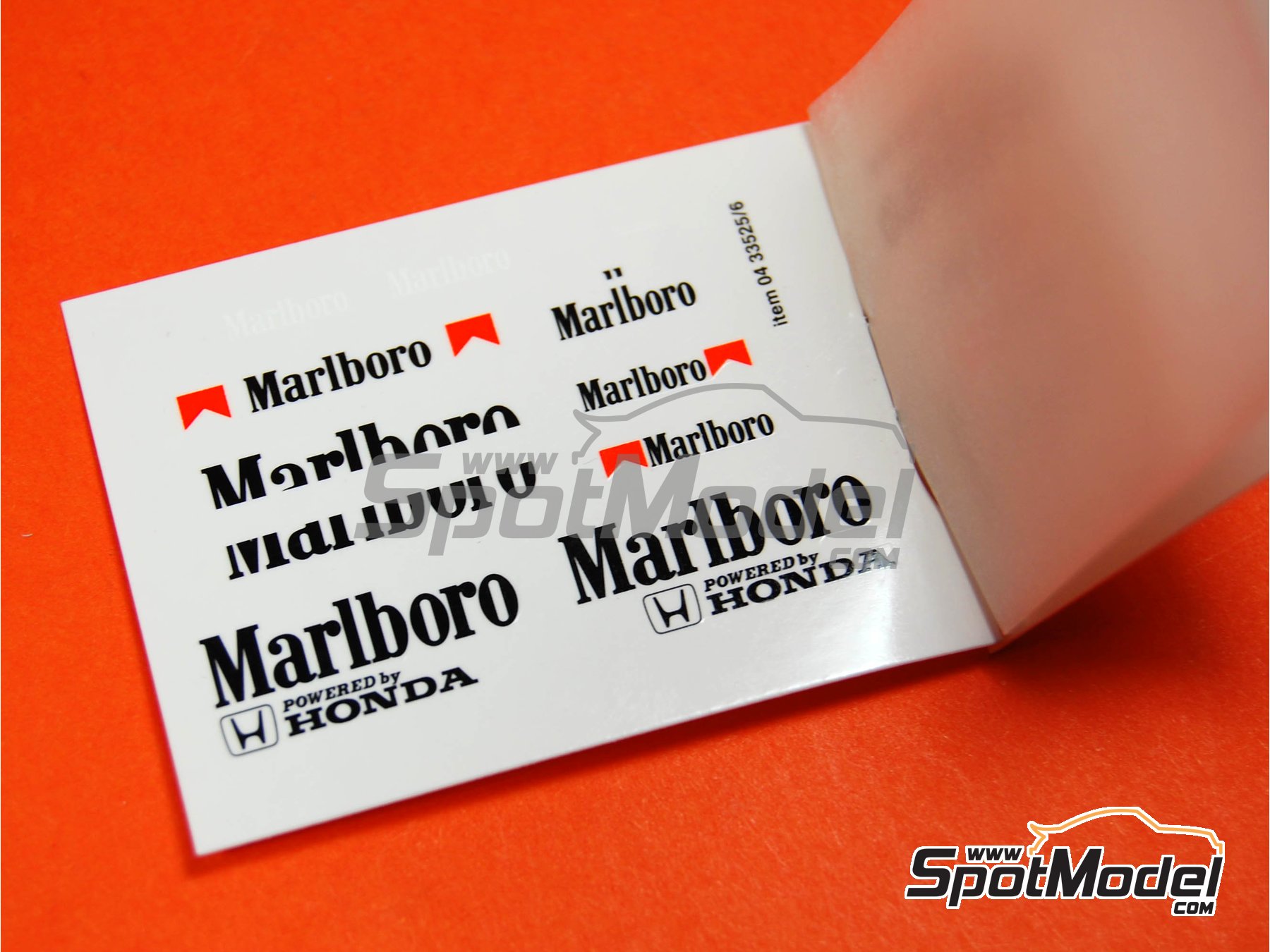 Image 13: McLaren Honda MP4/4 Equipo McLaren Racing Limited patrocinado por Marlboro - Gran Premio de F&oacute;rmula 1 de Jap&oacute;n 1988 | Maqueta de coche en escala&nbsp;1/43 fabricado por Tameo Kits (ref.&nbsp;WCT088)