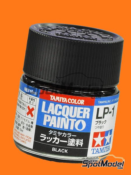 Tamiya Lacquer Paint Black Lp 1 1 X 10ml Ref Lp 1 Spotmodel