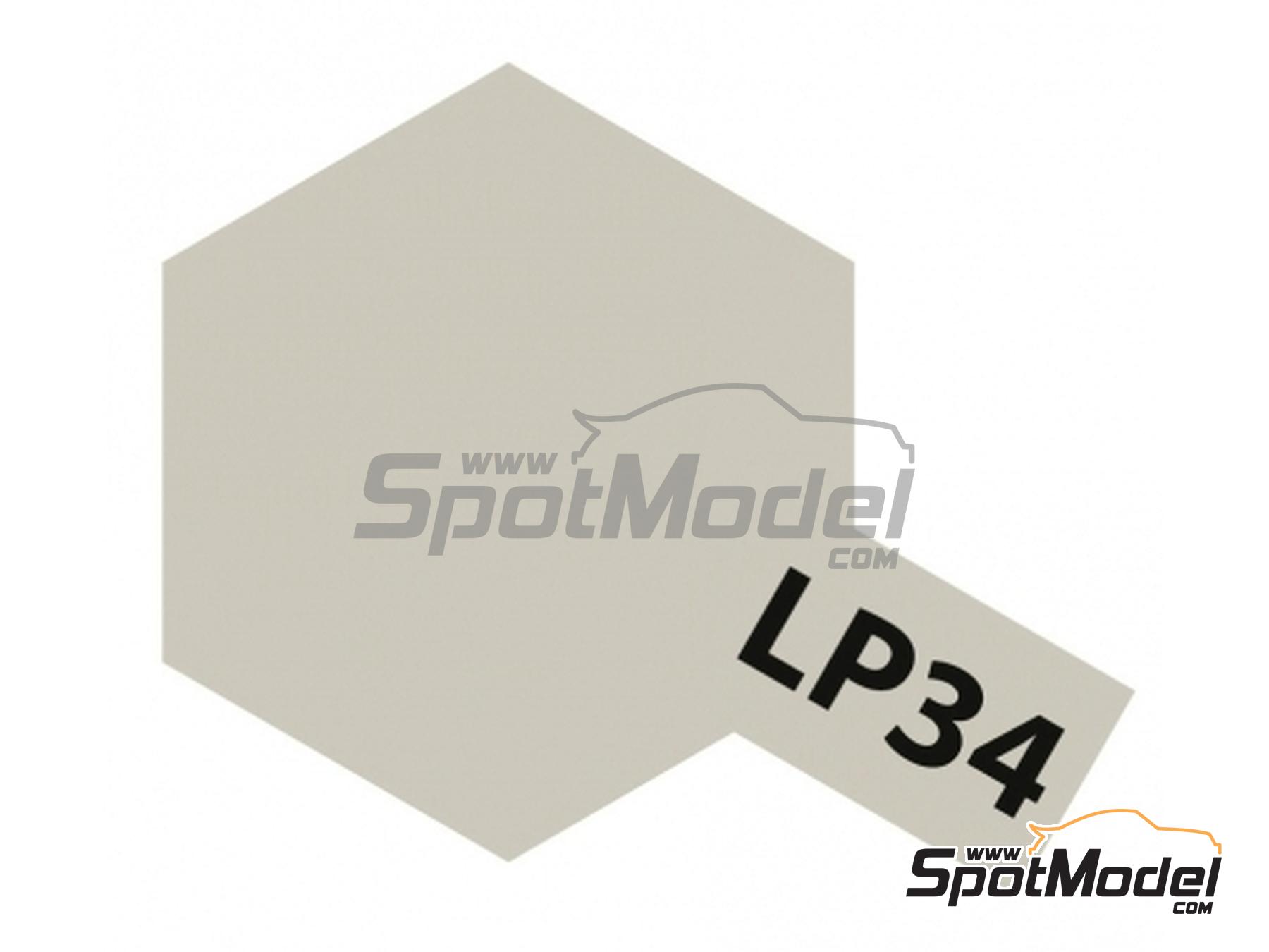 Image 1: Light Gray LP-34 - 1 x 10ml | Lacquer paint manufactured by Tamiya (ref. LP-34, also 45206450, 82134 and TAM82134)