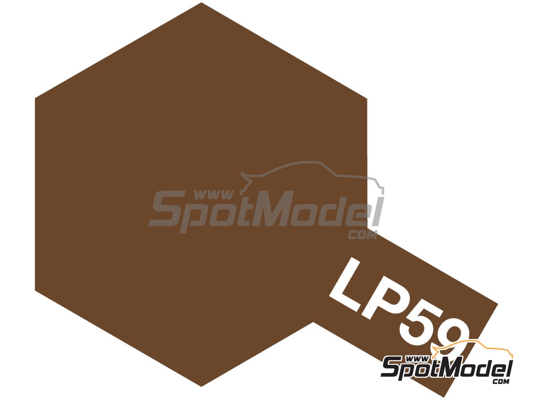 Image 1: Marrón OTAN LP-59 NATO Brown - 1 x 10ml | Pintura laca fabricado por Tamiya (ref. LP-59, tambien 45207303, 82159 y TAM82159)