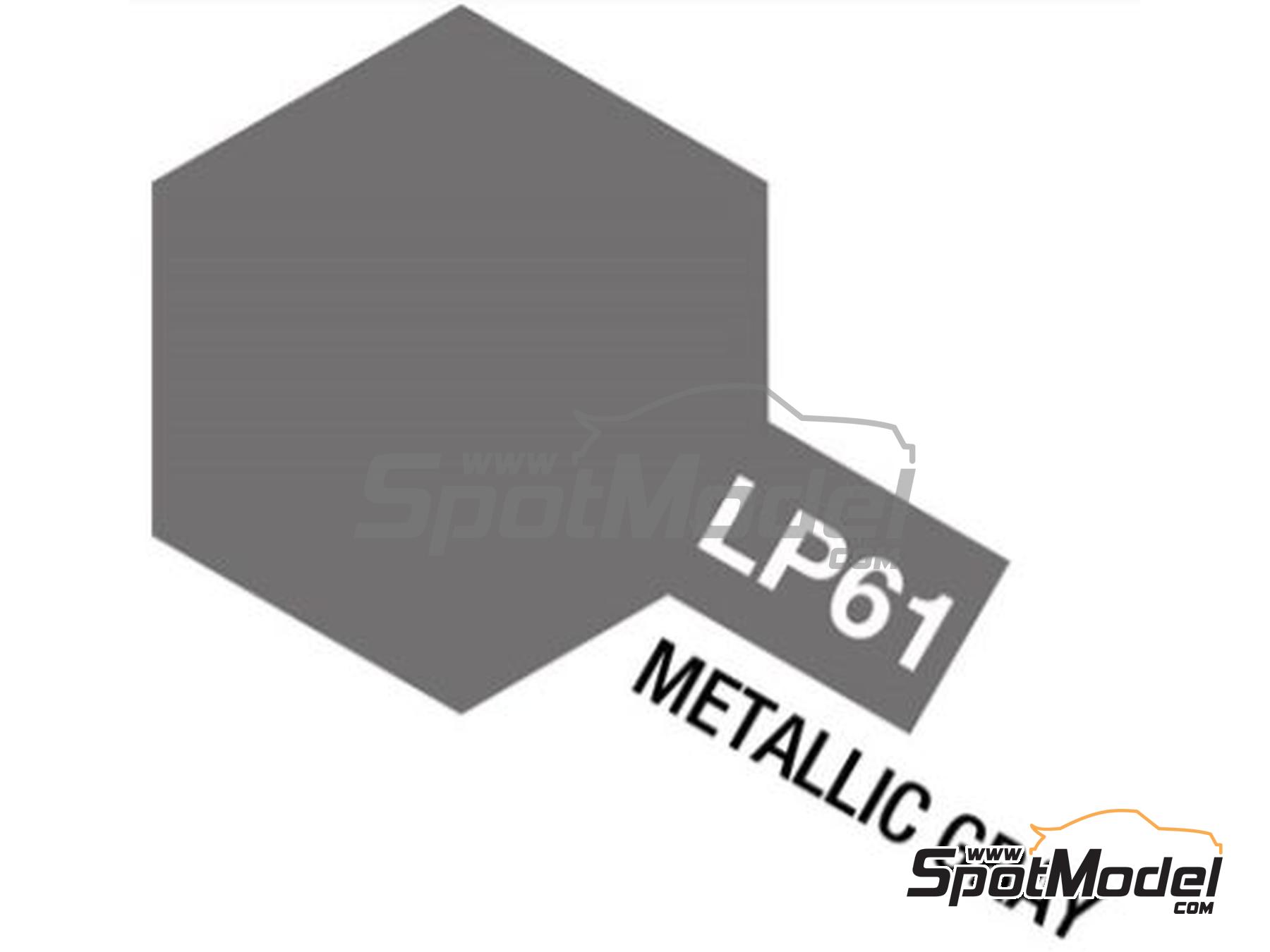 Image 1: Gris Metalizado LP-61 Metallic Gray - 1 x 10ml | Pintura laca fabricado por Tamiya (ref.&nbsp;LP-61, tambien 45207365, 82161 y TAM82161)