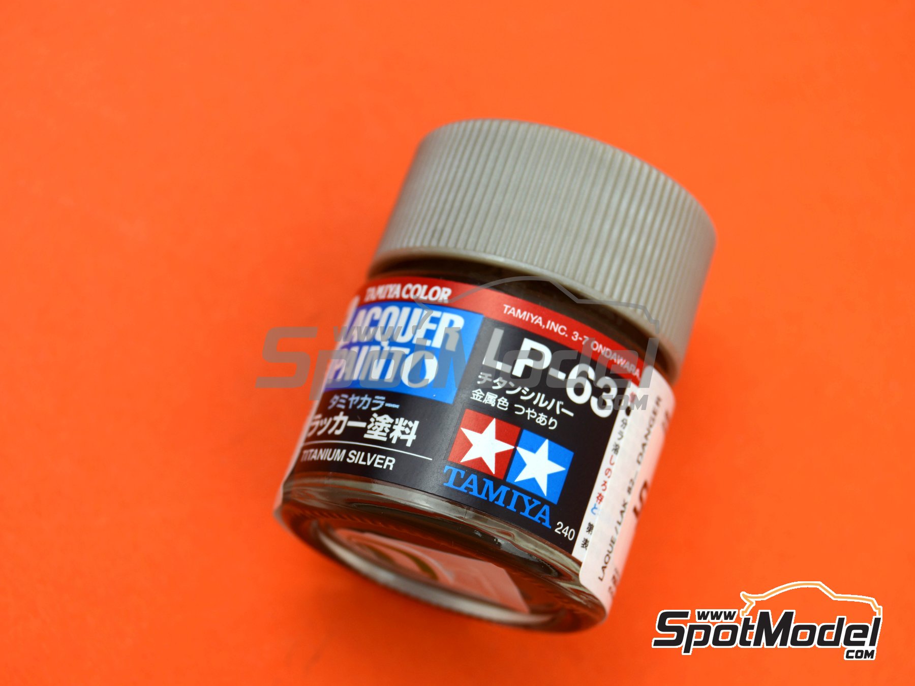 Tamiya: Lacquer paint Titanium Silver LP-63 1 x 10ml (ref. LP-63) |  SpotModel