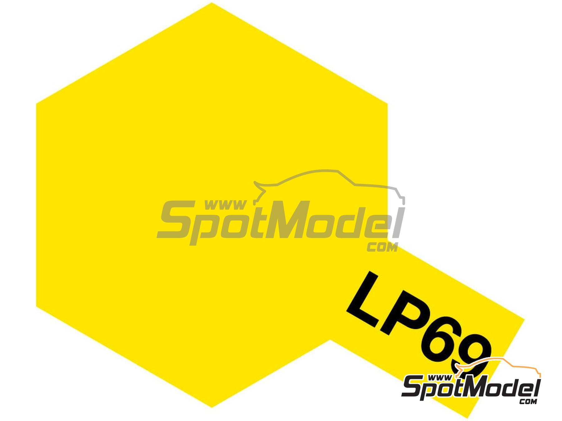 Image 1: Transparent Clear Yellow - 1 x 10ml | Lacquer paint manufactured by Tamiya (ref.&nbsp;LP-69, also 45210143, 82169 and TAM82169)