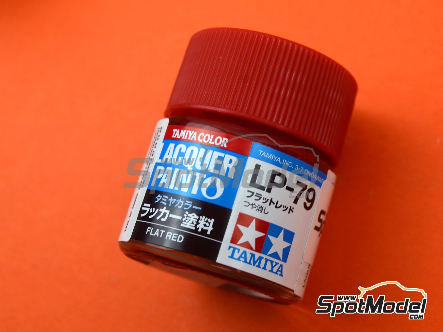 Image 2: Rojo mate LP-79 Flat red - 1 x 10ml | Pintura laca fabricado por Tamiya (ref.&nbsp;LP-79, tambien 45211874, 82179 y TAM82179)
