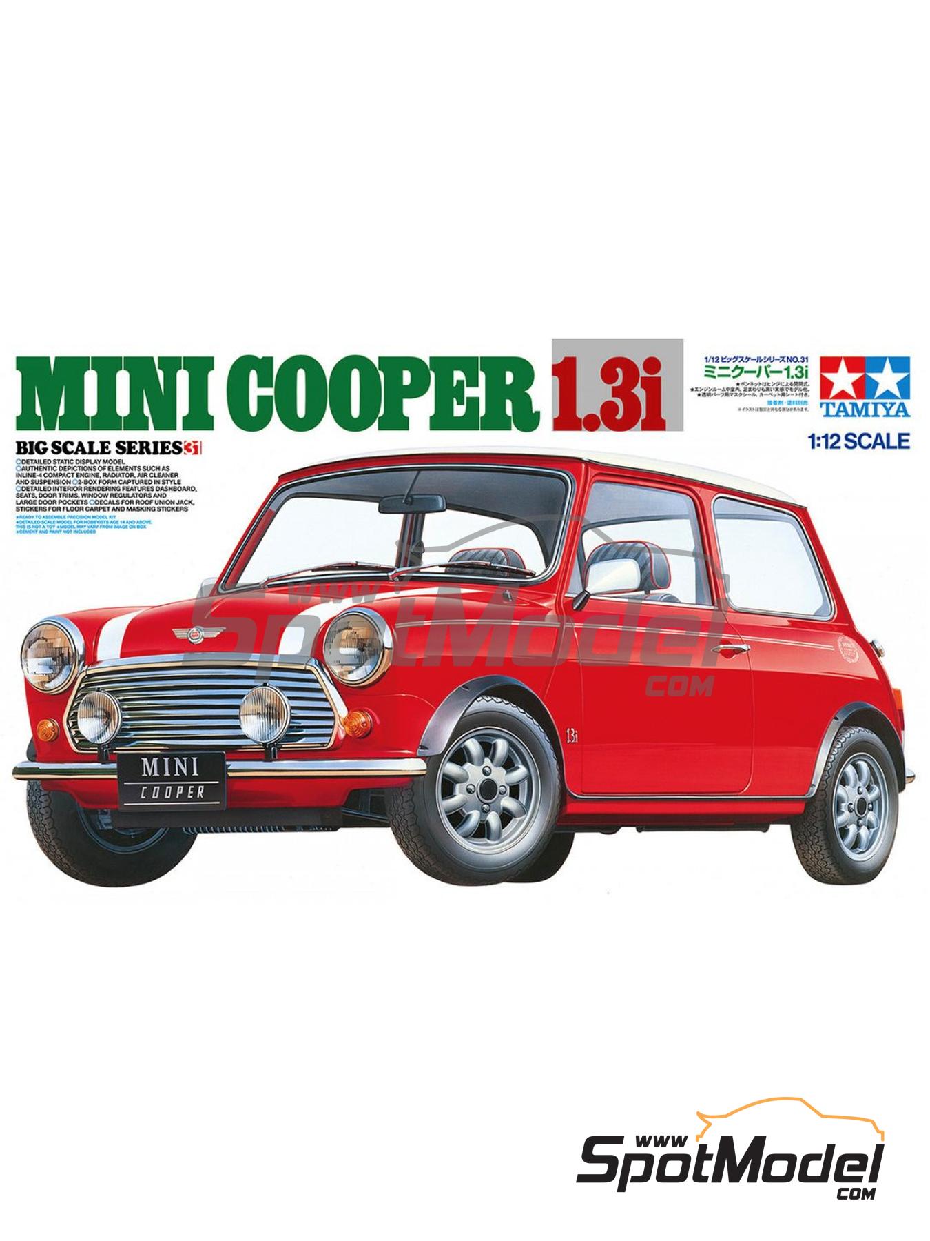 Tamiya 12031: Car scale model kit 1/12 scale - Rover Mini Cooper