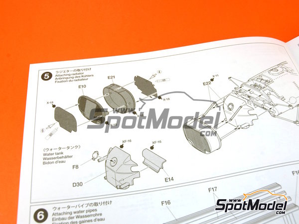Image 17: Honda RA273 Equipo Honda Racing - Campeonato del Mundo de F1 1966 y 1967 | Maqueta de coche en escala&nbsp;1/12 fabricado por Tamiya (ref.&nbsp;TAM12032, tambien 4950344963614 y 12032)