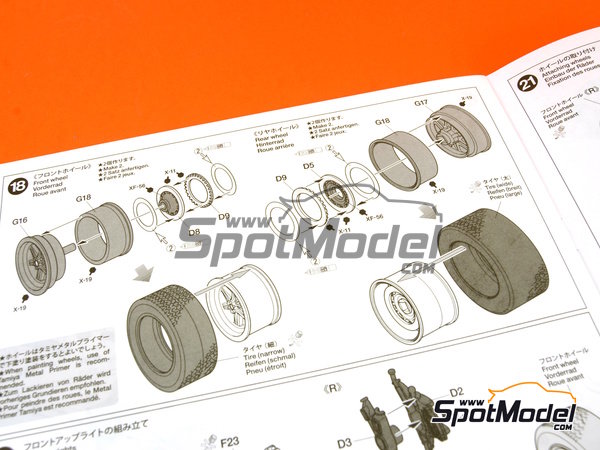 Image 19: Honda RA273 Equipo Honda Racing - Campeonato del Mundo de F1 1966 y 1967 | Maqueta de coche en escala&nbsp;1/12 fabricado por Tamiya (ref.&nbsp;TAM12032, tambien 4950344963614 y 12032)