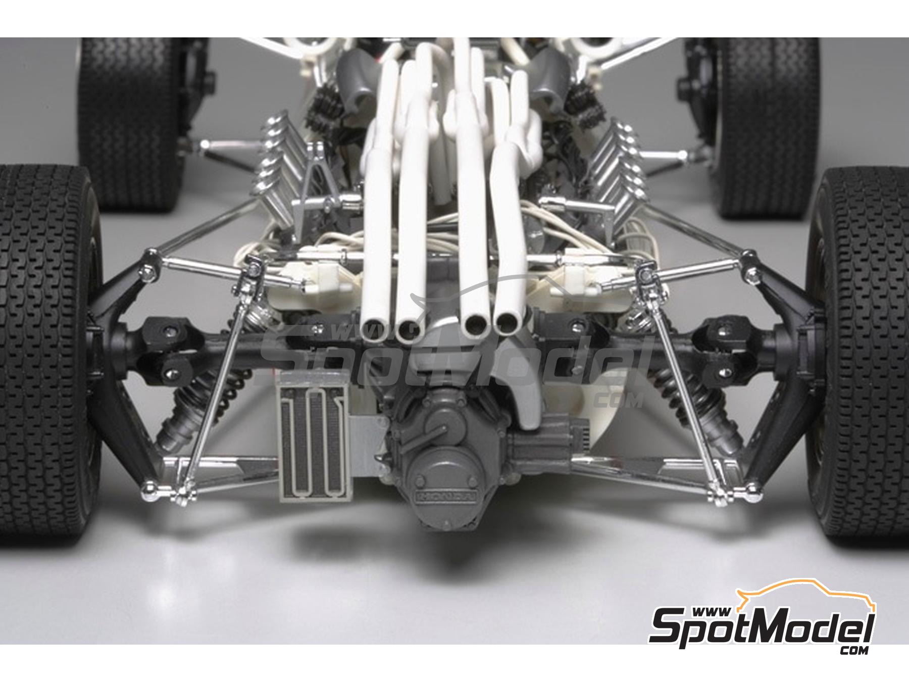 Image 27: Honda RA273 Equipo Honda Racing - Campeonato del Mundo de F1 1966 y 1967 | Maqueta de coche en escala&nbsp;1/12 fabricado por Tamiya (ref.&nbsp;TAM12032, tambien 4950344963614 y 12032)