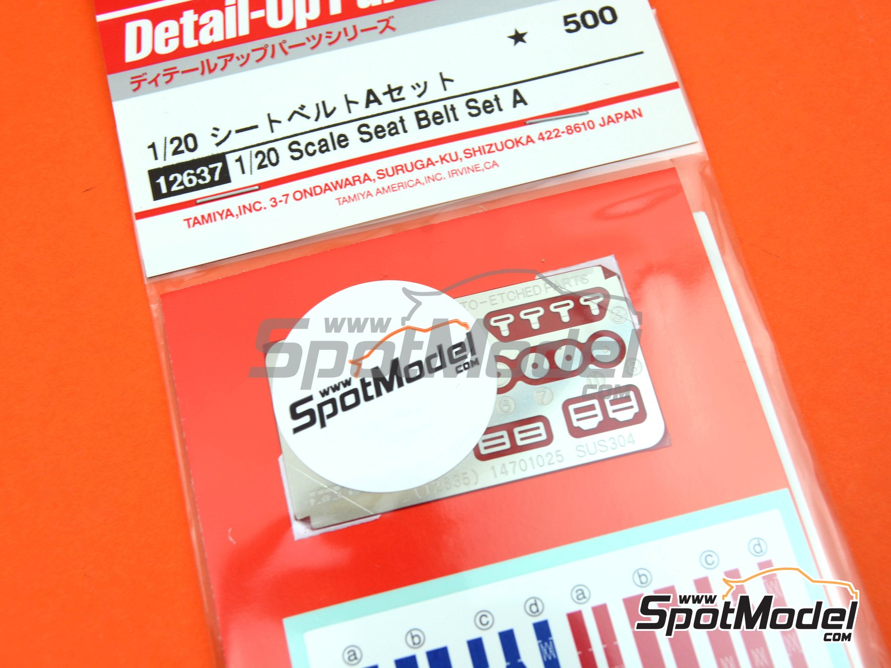 Image 1: Formula 1 Seat Belt - Set A | Seatbelts in 1/20 scale manufactured by Tamiya (ref. TAM12637, also 4950344126378 and 12637)