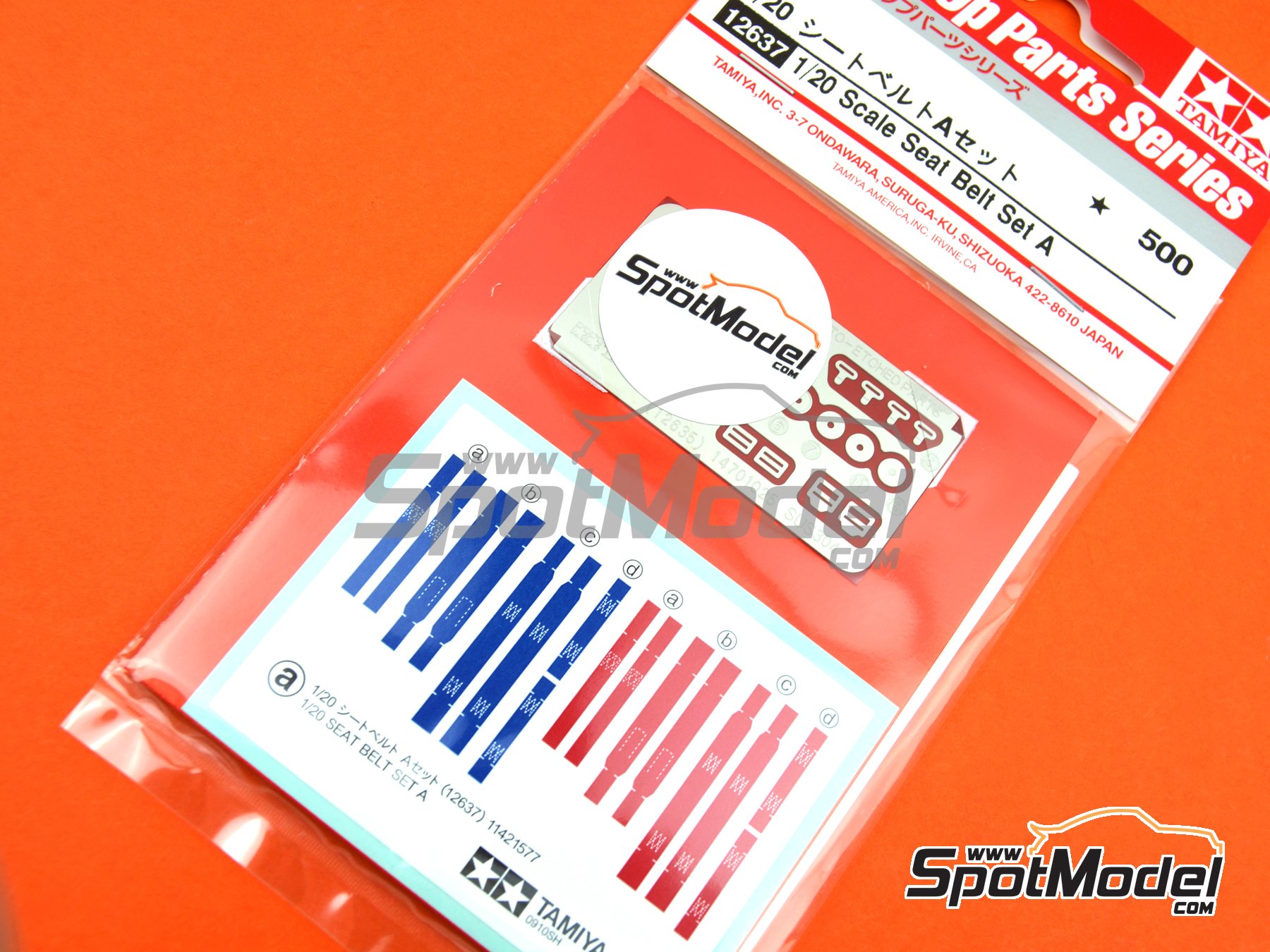 Image 3: Formula 1 Seat Belt - Set A | Seatbelts in 1/20 scale manufactured by Tamiya (ref. TAM12637, also 4950344126378 and 12637)