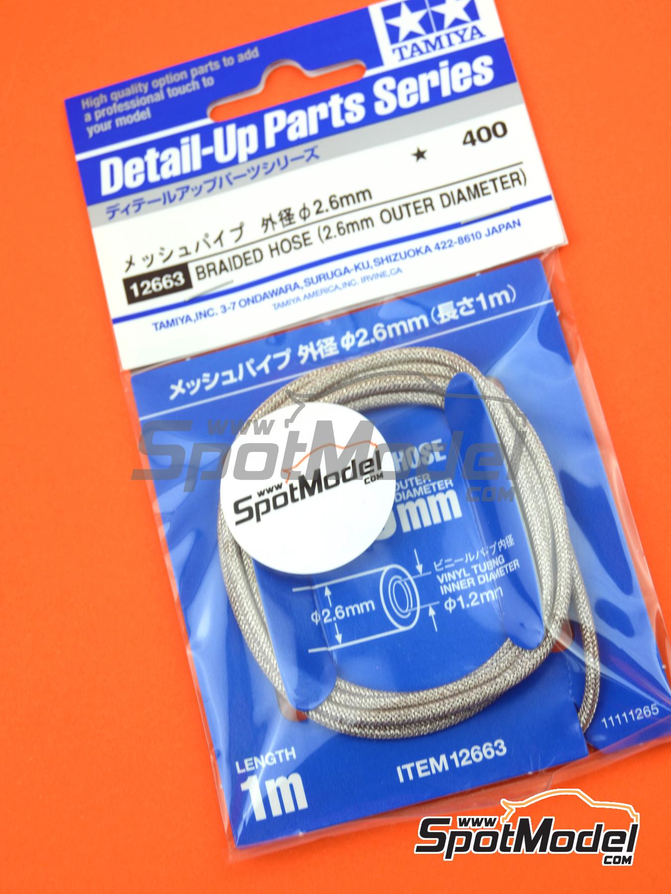 Maquette Tamiya Tube Tressé 2.6mm - 1/12e