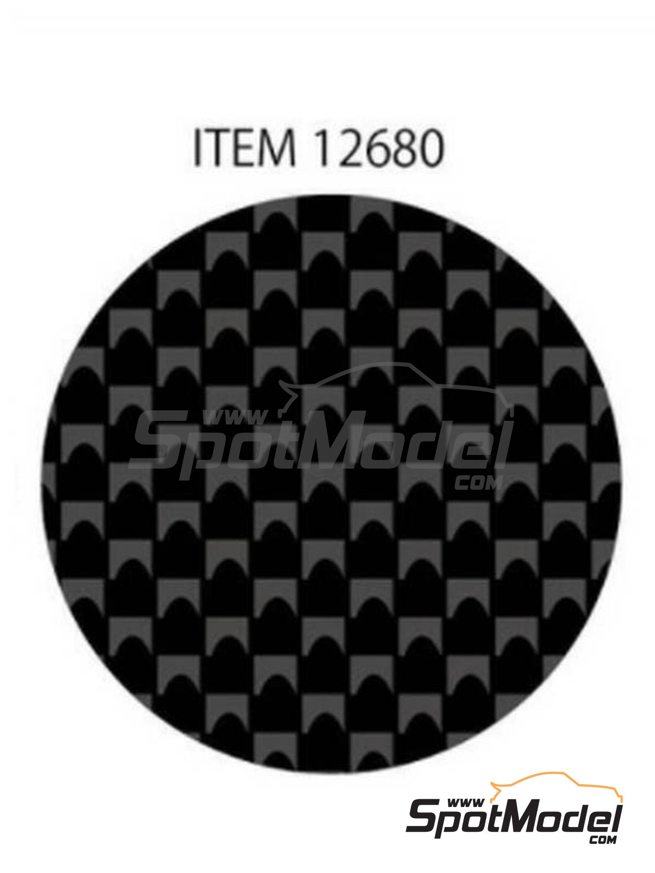 Tamiya  Carbon Pat Decal Weave X Fine TAM12680 