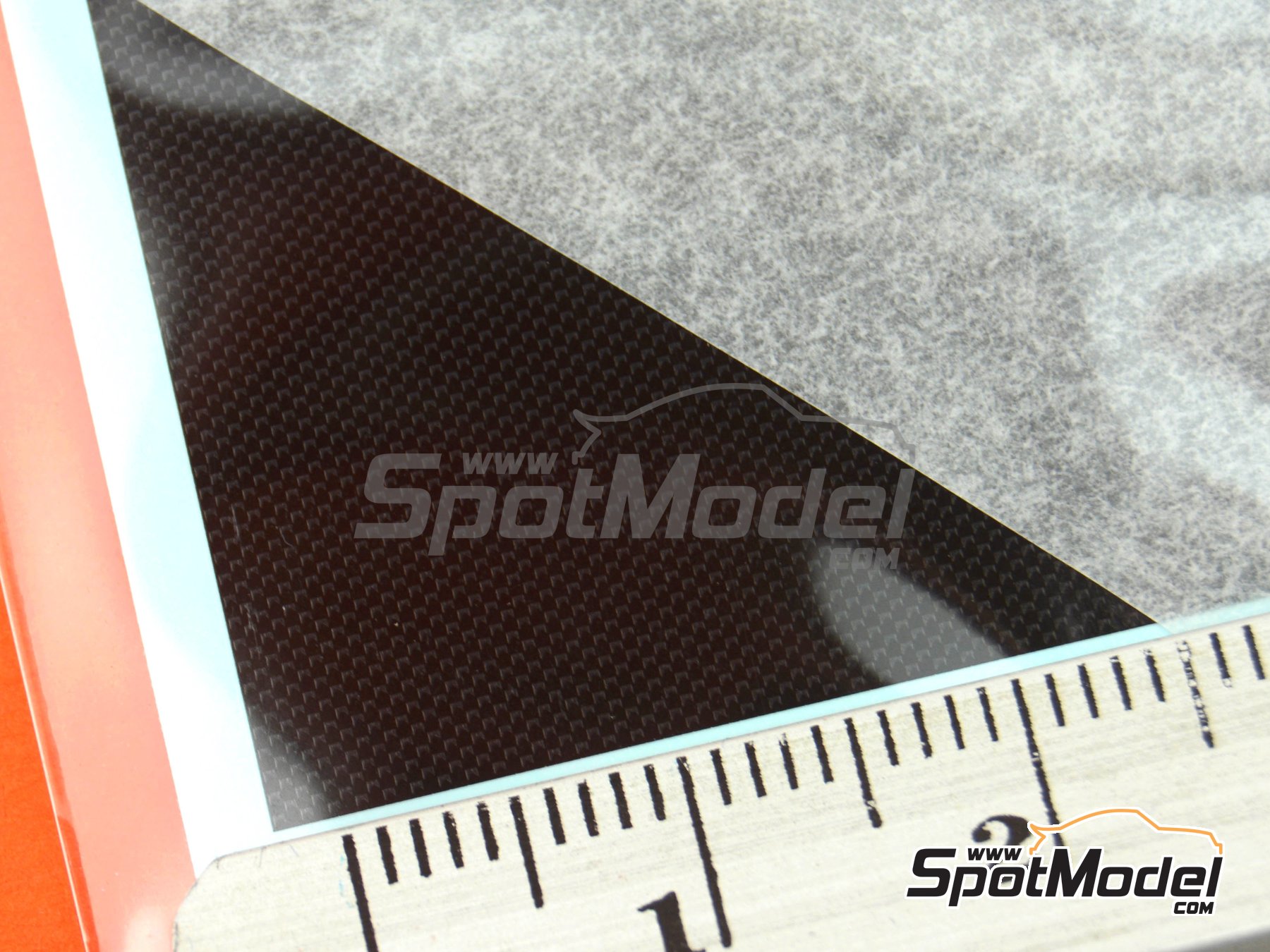 Image 7: Fibra de carbono con trama rectangular muy fina | Calca de trama de fibra de carbono fabricado por Tamiya (ref. TAM12680, tambien 4950344126804 y 12680)