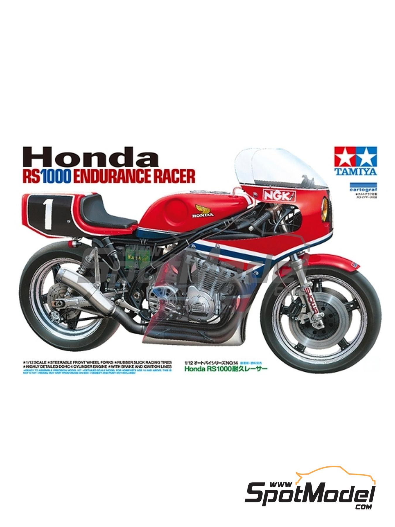 Tamiya 14014: Motorbike scale model kit 1/12 scale - Honda RS1000