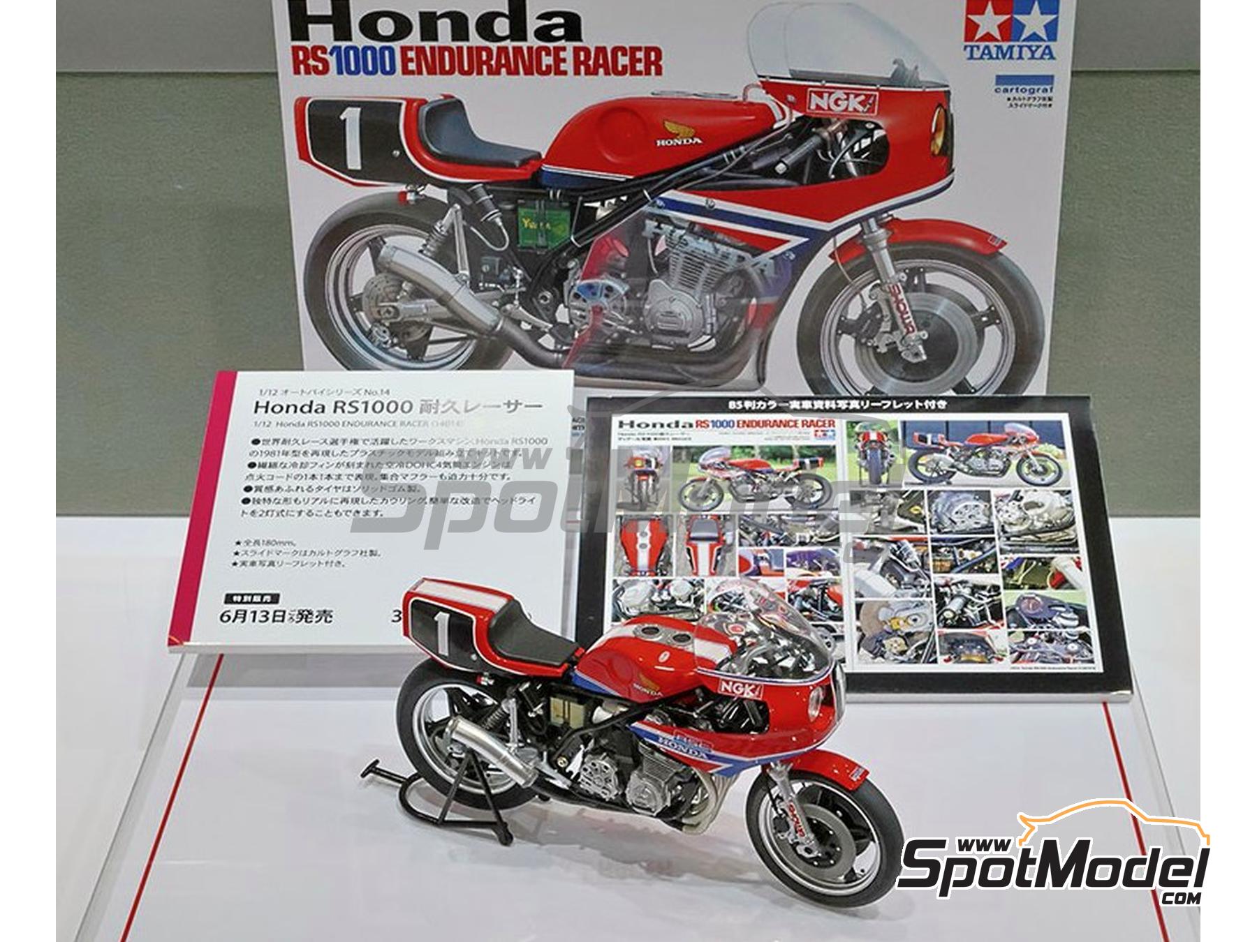 Tamiya 14014: Motorbike scale model kit 1/12 scale - Honda RS1000