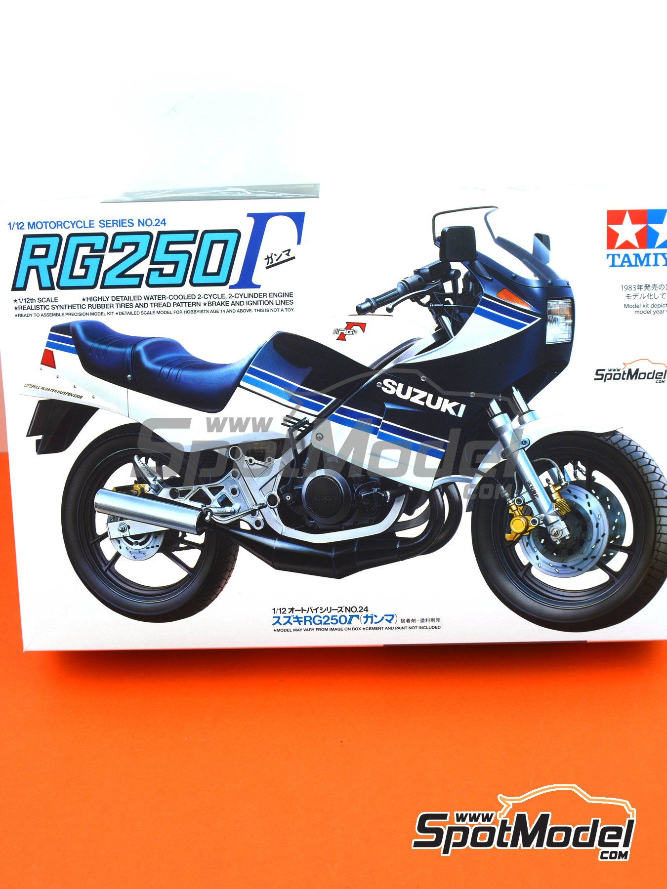 Tamiya 14024 1/12 Scale Sport Bike Motorcycle Model Kit Suzuki RG250 Gamma 