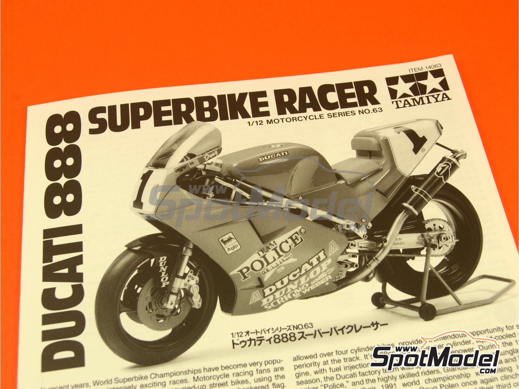 Tamiya 14063 Ducati 888 Superbike Racer 1/12 Scale Kit for sale online 