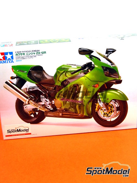 Tamiya 14084: Motorbike scale model kit 1/12 scale - Kawasaki 