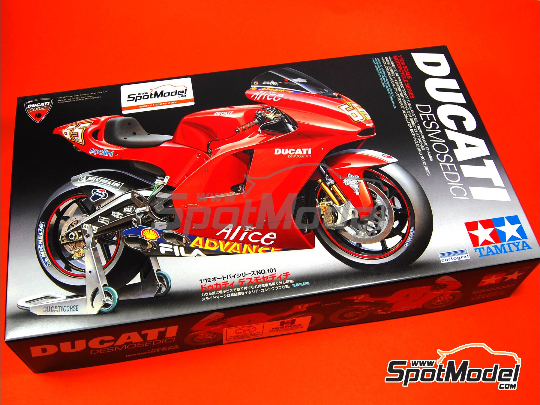 Hobby Design 1/9 Desmosedici Moto Grand Prix 2007 PE for Italeri kit 