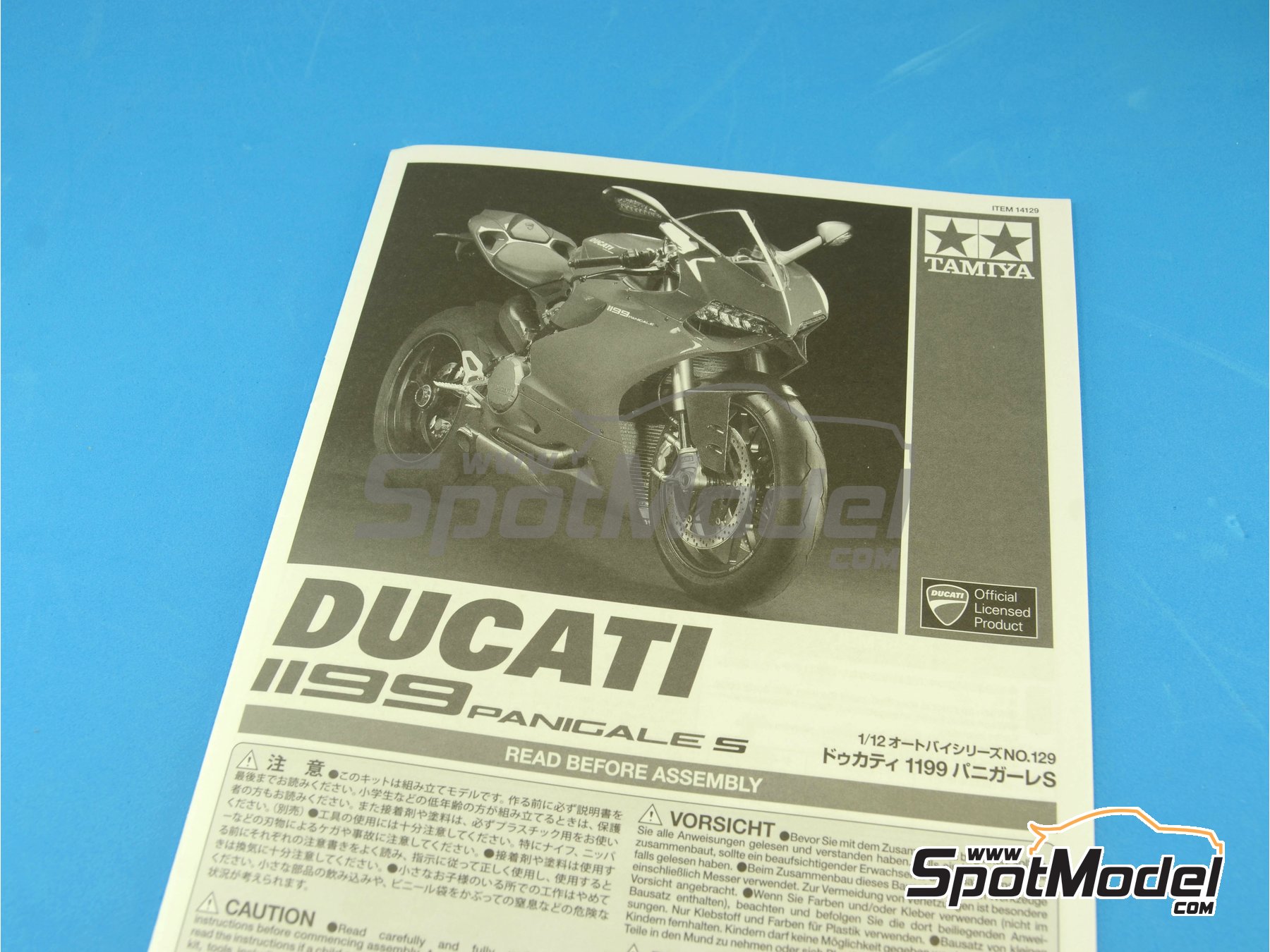 1/12 Scale Model Kit 14129 Tamiya Ducati 1199 Panigale S
