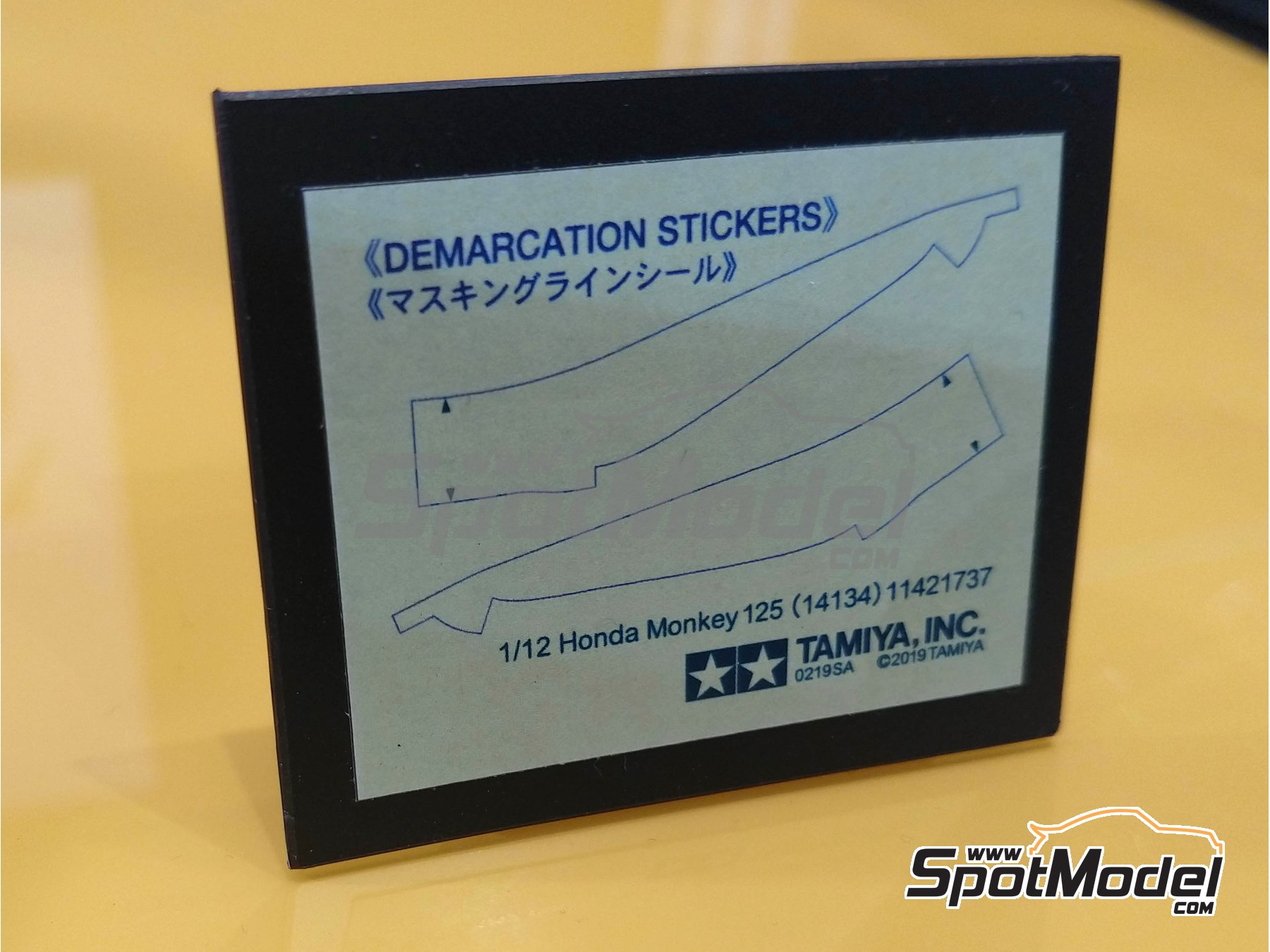 Image 3: Honda Monkey 125 | Motorbike scale model kit in 1/12 scale manufactured by Tamiya (ref.&nbsp;TAM14134, also 4950344141340 and 14134)