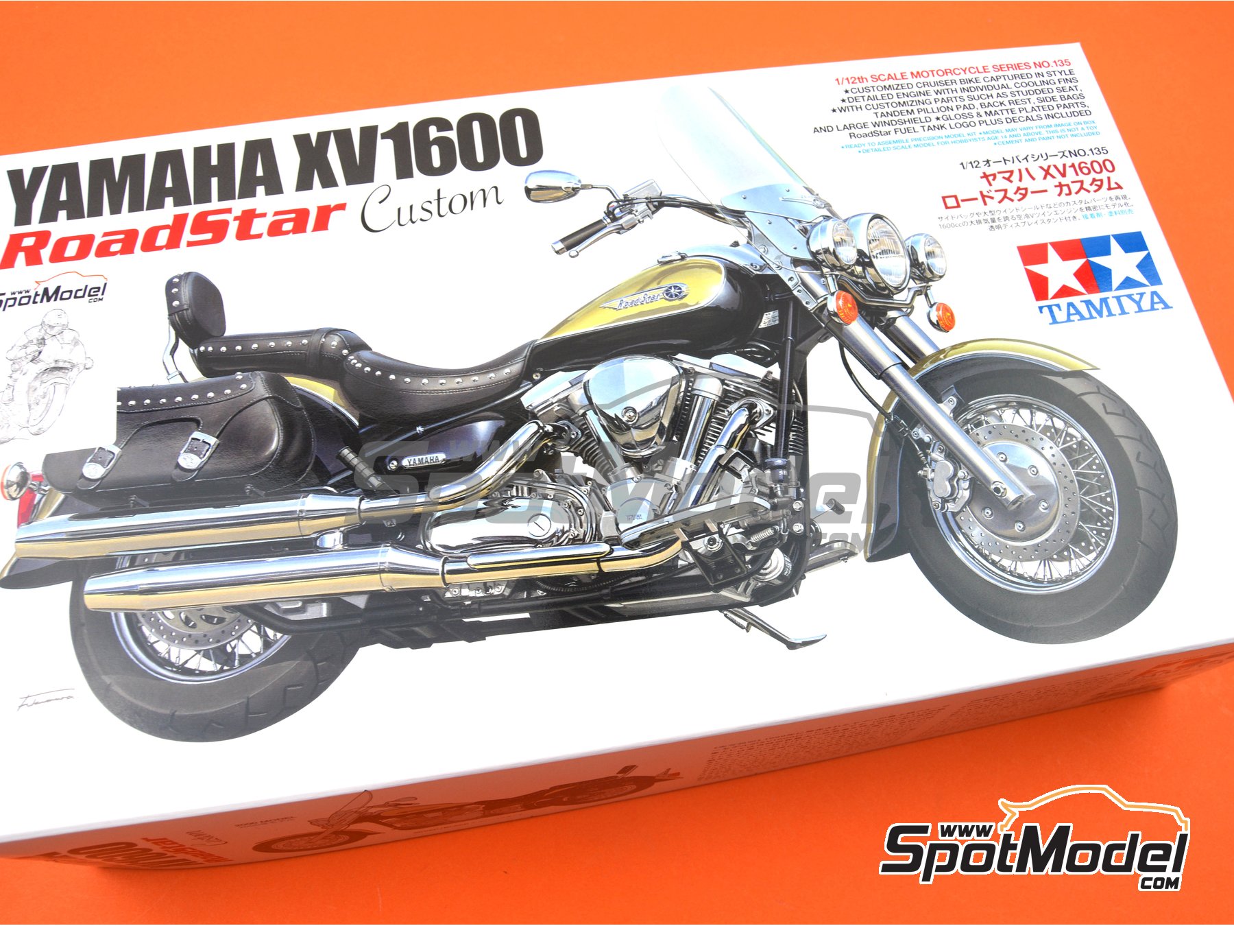 Tamiya: Model bike kit 1/12 scale - Yamaha XV1600 Road Star Custom 