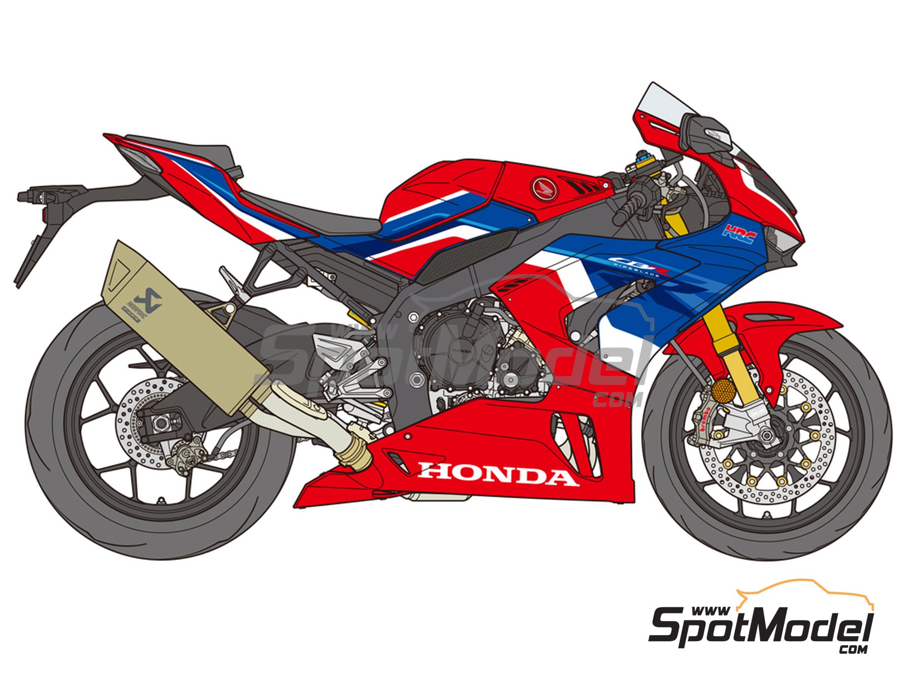 Tamiya 14138 1/12 Scale Motorcycle Model Kit Honda CBR1000RR-R Fireblade SP 2020 