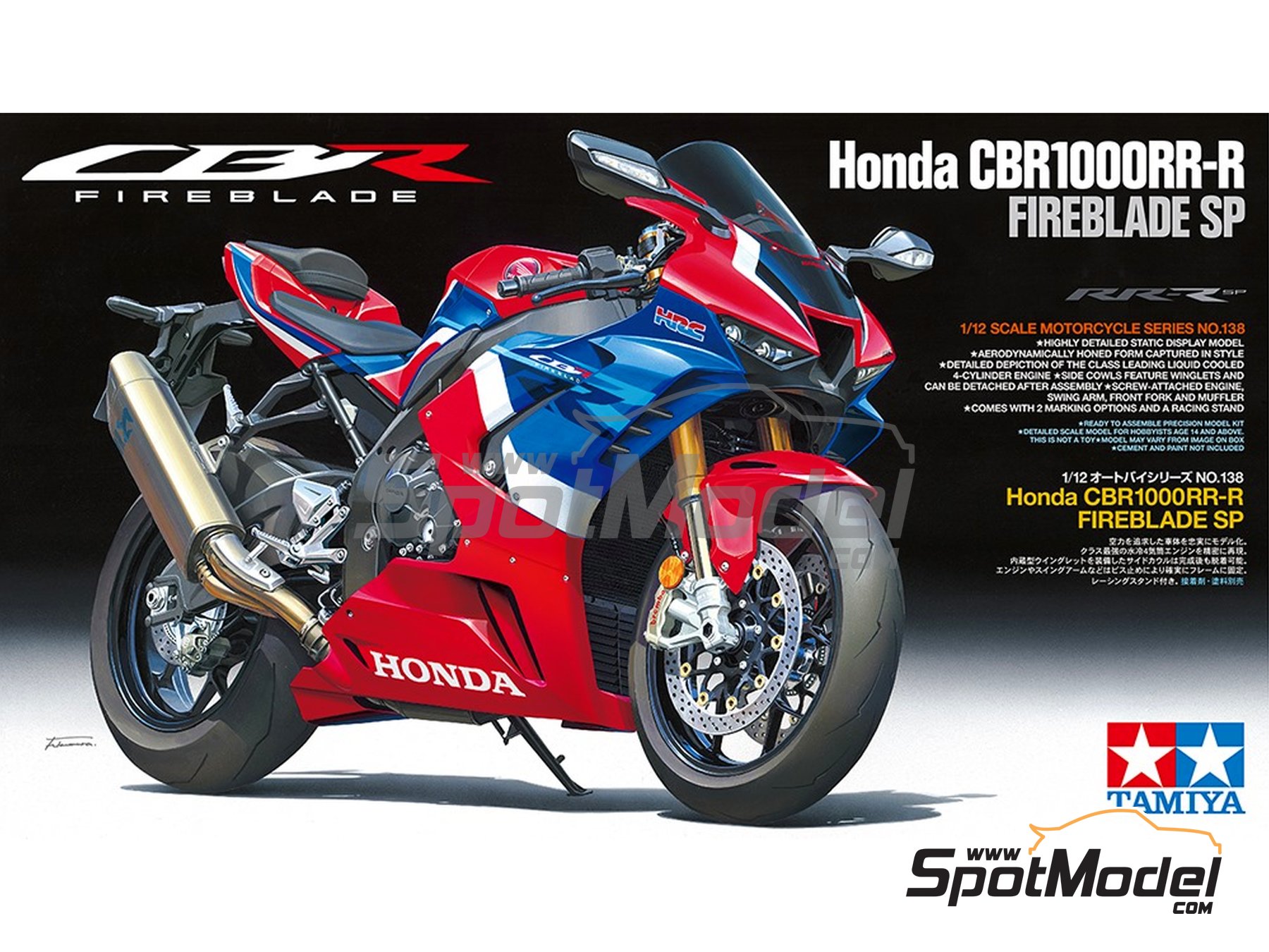 Tamiya 1/12 Motorcycle Series No.138 Honda CBR 1000RR-R FIREBLADE SP Model Kits 