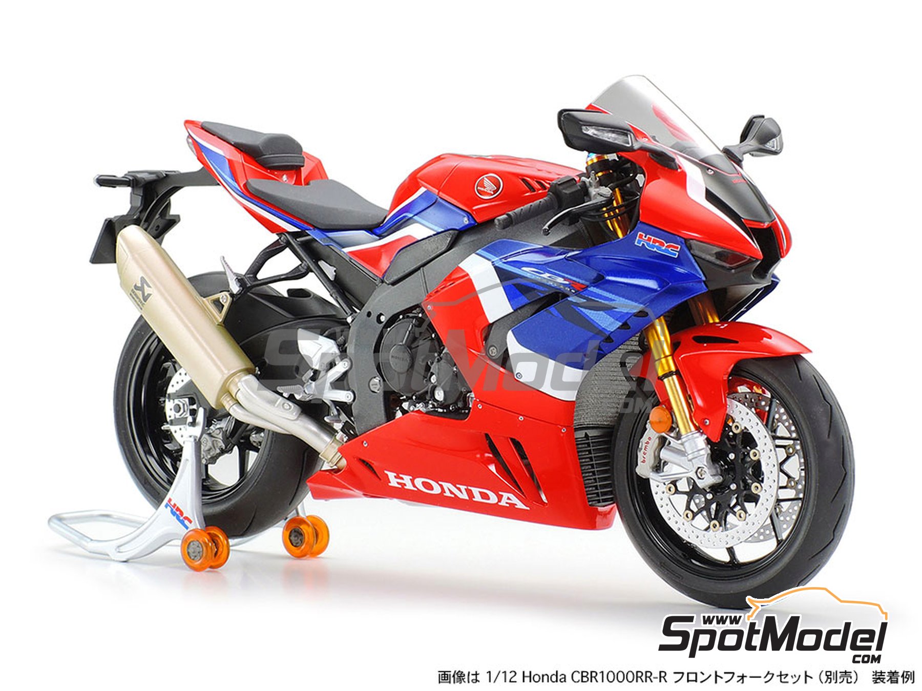 Image 4: Honda CBR1000RR-R Fireblade SP -  2019 | Motorbike scale model kit in 1/12 scale manufactured by Tamiya (ref.&nbsp;TAM14138, also 4950344141388 and 14138)