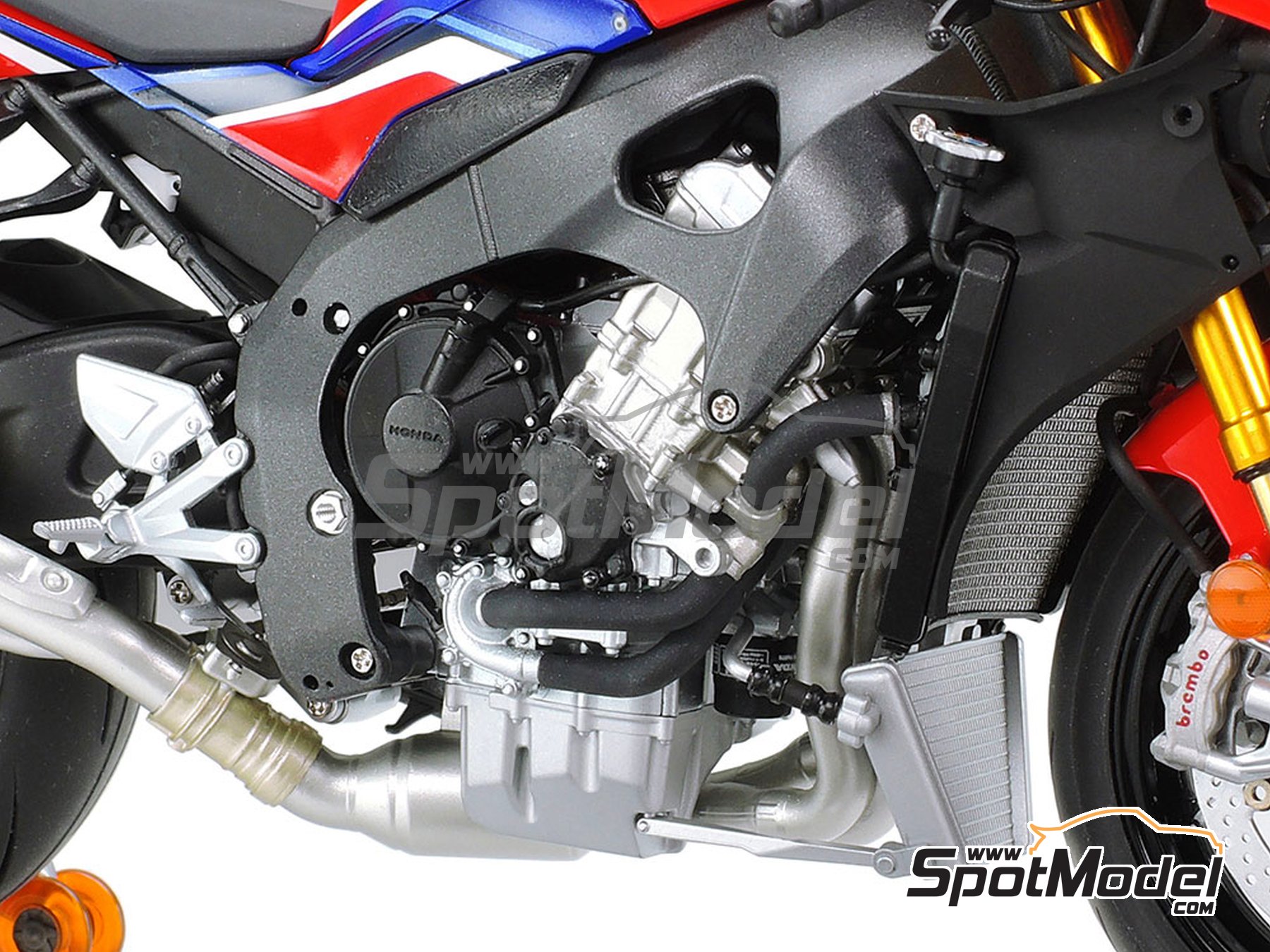 Image 28: Honda CBR1000RR-R Fireblade SP -  2019 | Motorbike scale model kit in 1/12 scale manufactured by Tamiya (ref.&nbsp;TAM14138, also 4950344141388 and 14138)