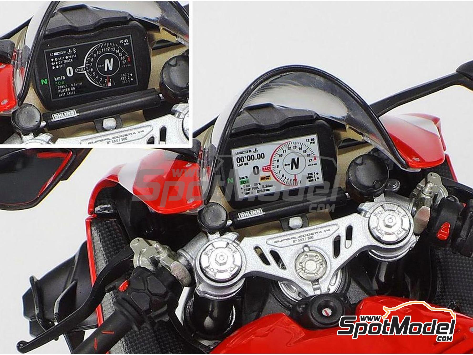 Image 6: Ducati Superleggera V4 | Motorbike scale model kit in 1/12 scale manufactured by Tamiya (ref. TAM14140, also 4950344141401 and 14140)