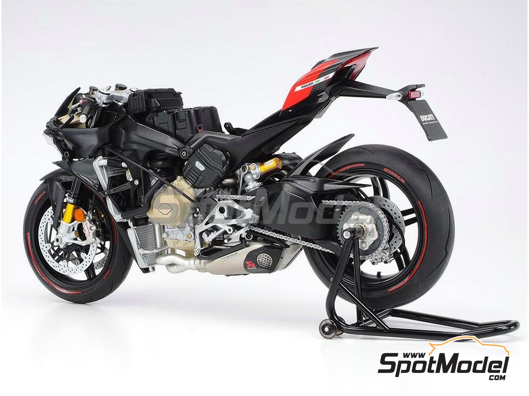 Image 11: Ducati Superleggera V4 | Motorbike scale model kit in 1/12 scale manufactured by Tamiya (ref. TAM14140, also 4950344141401 and 14140)