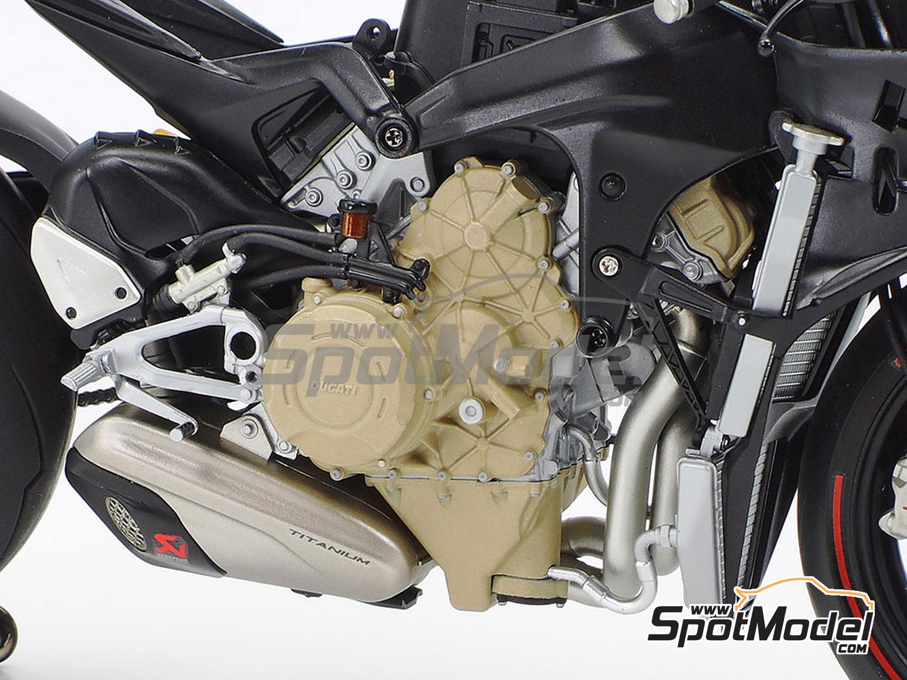 Image 14: Ducati Superleggera V4 | Motorbike scale model kit in 1/12 scale manufactured by Tamiya (ref. TAM14140, also 4950344141401 and 14140)