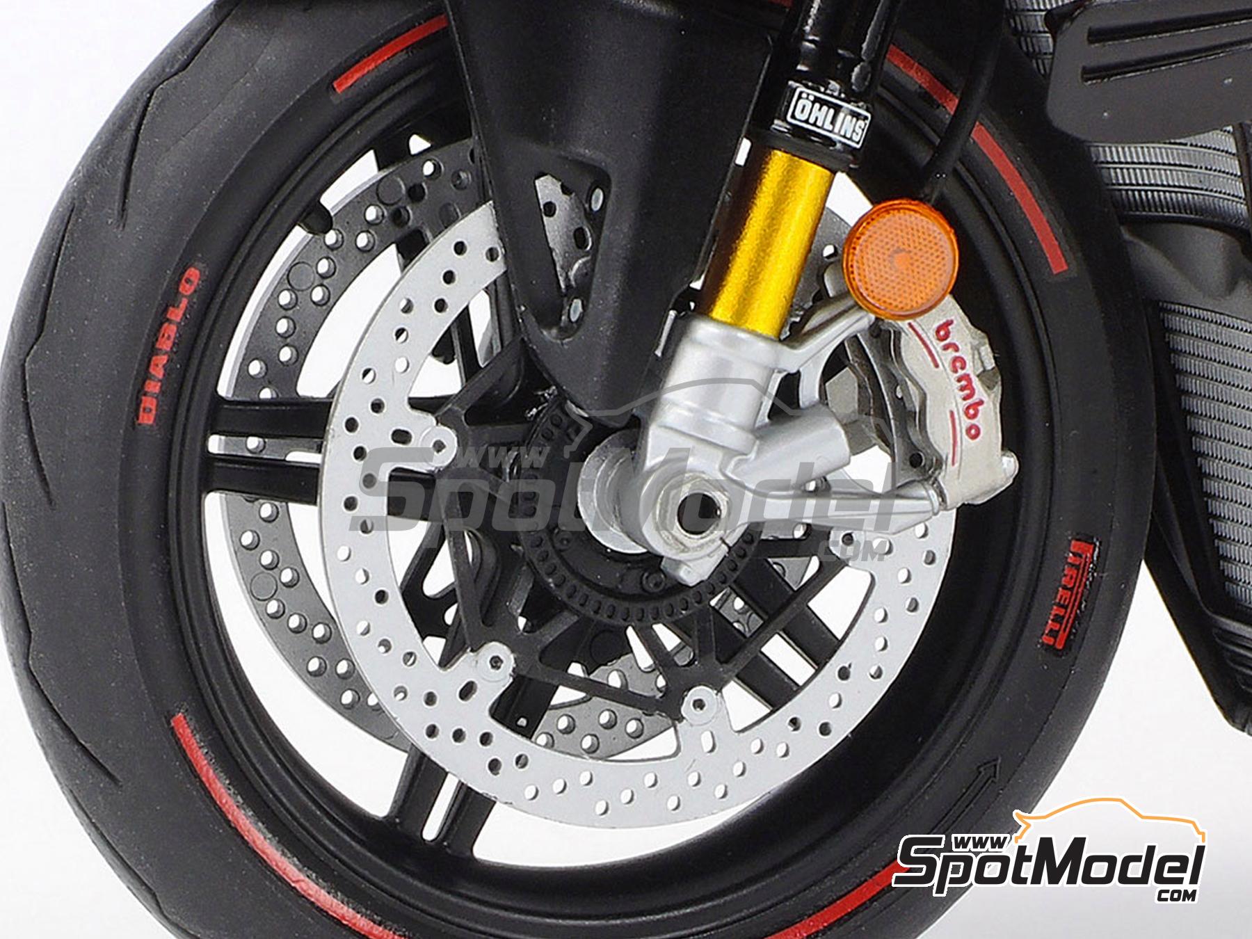 Image 15: Ducati Superleggera V4 | Motorbike scale model kit in 1/12 scale manufactured by Tamiya (ref. TAM14140, also 4950344141401 and 14140)