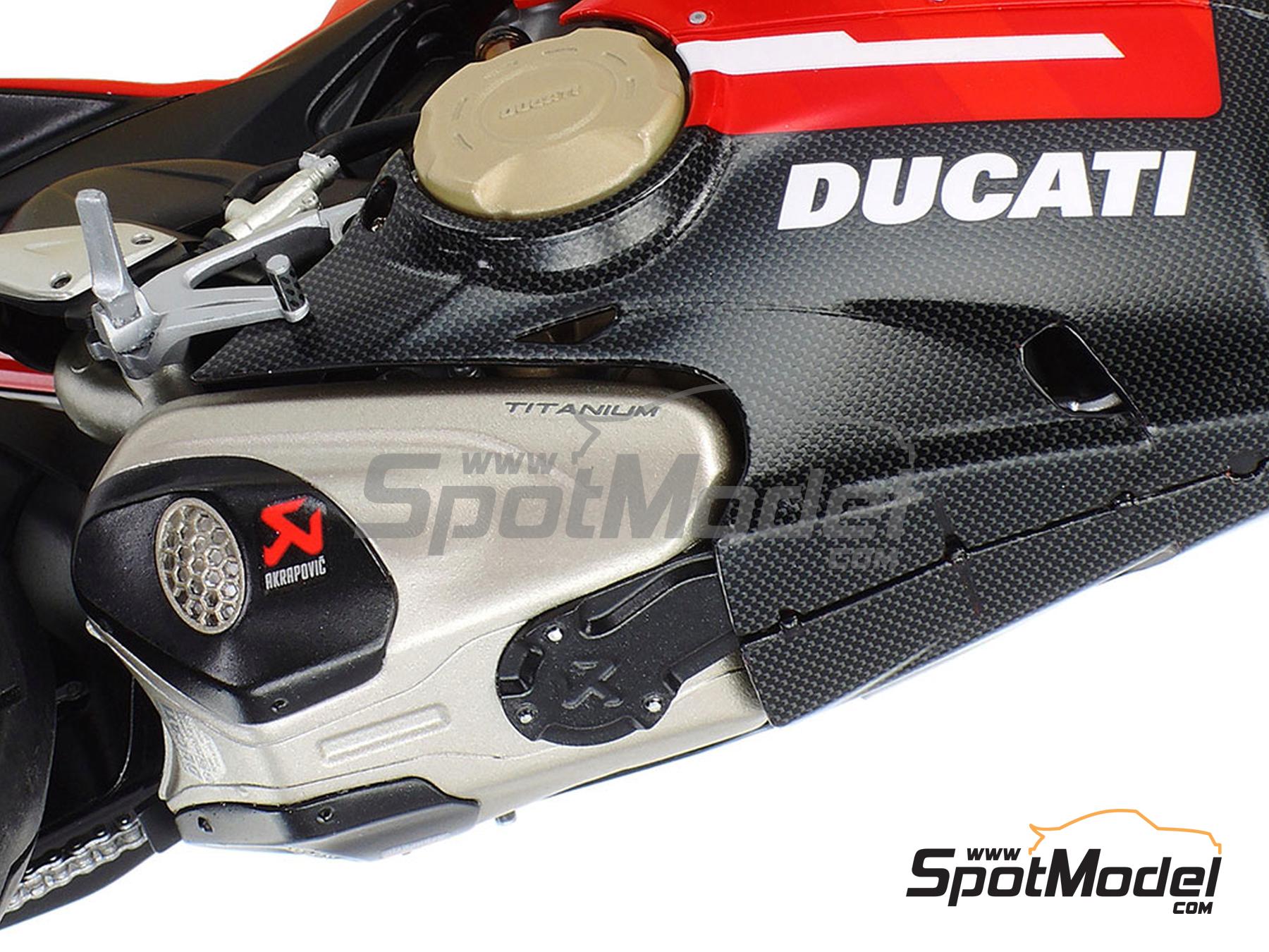 Image 17: Ducati Superleggera V4 | Motorbike scale model kit in 1/12 scale manufactured by Tamiya (ref. TAM14140, also 4950344141401 and 14140)