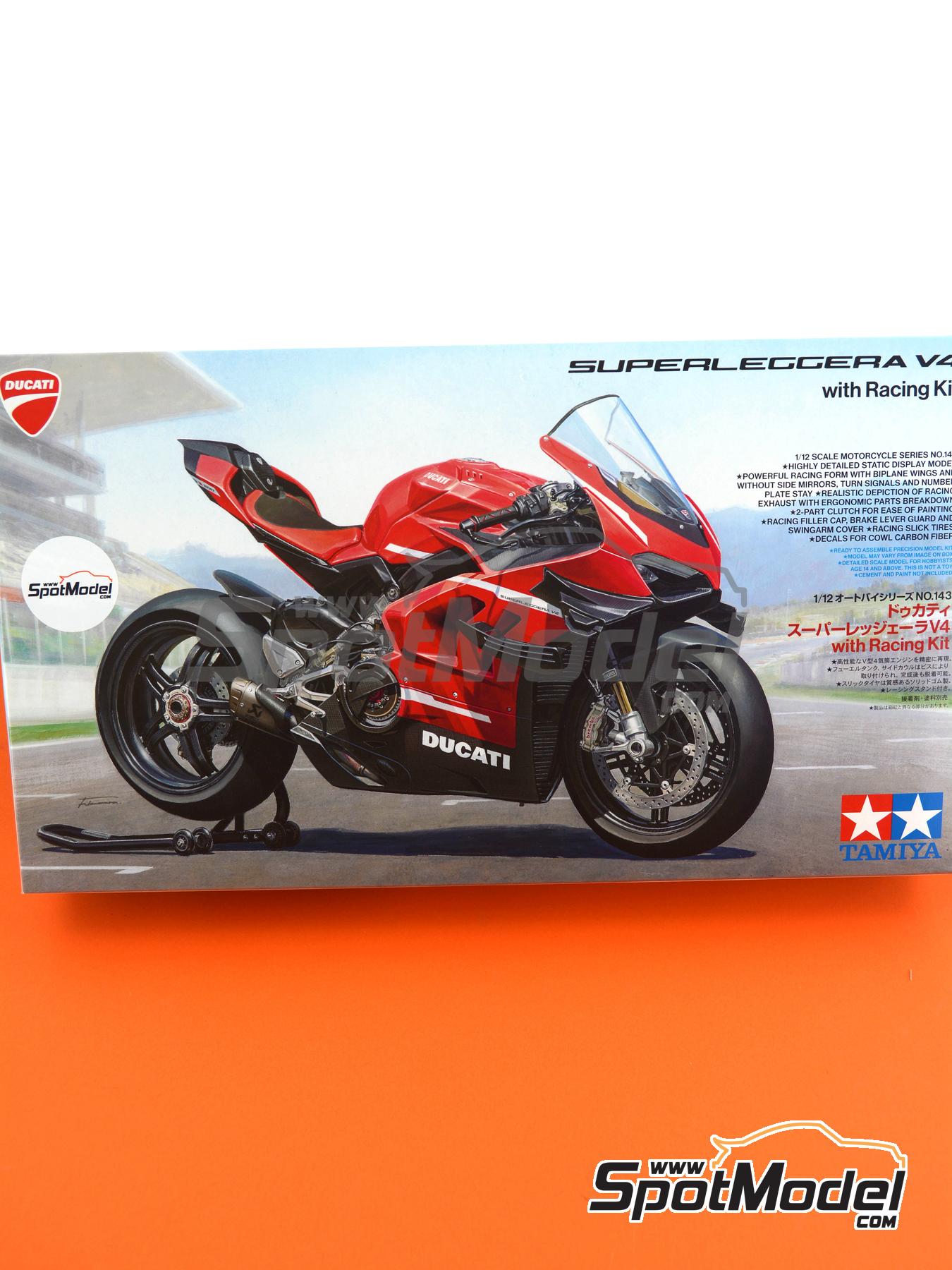 Tamiya 14143: Motorbike scale model kit 1/12 scale Ducati