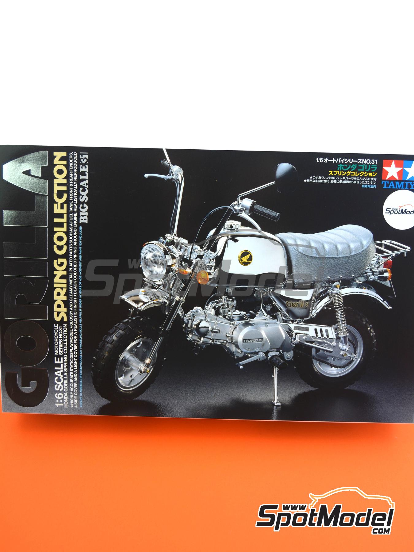 Tamiya 16031: Motorbike scale model kit 1/6 scale - Honda Gorilla