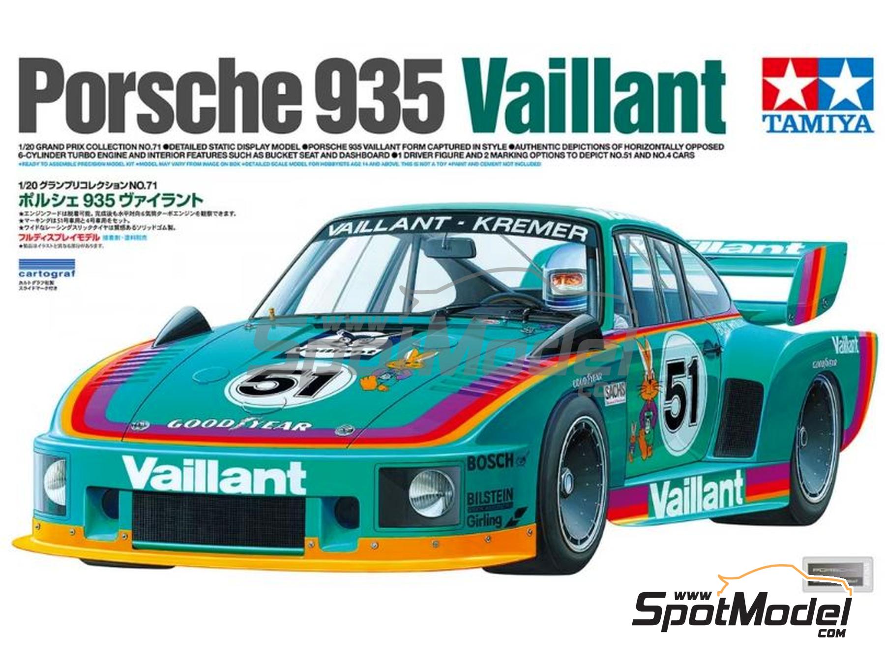 Tamiya 20071: Car scale model kit 1/20 scale - Porsche 935