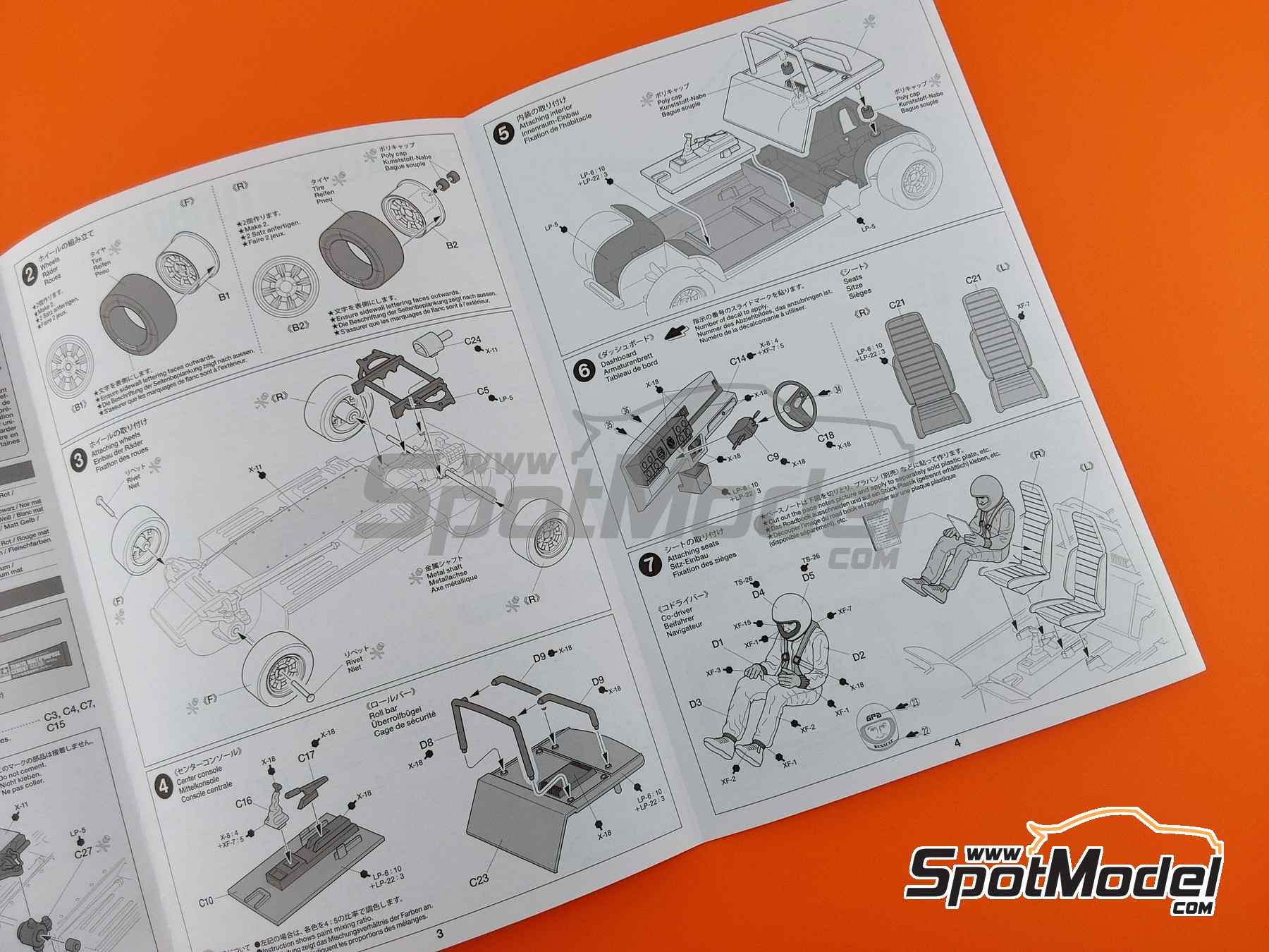 Image 4: Renault 5 Turbo Equipo Galtier Renault Sport patrocinado por Elf - Rally de Monte Carlo - Rallye Automobile de Monte-Carlo 1981 | Maqueta de coche en escala 1/24 fabricado por Tamiya (ref. TAM24027, tambien 24027)