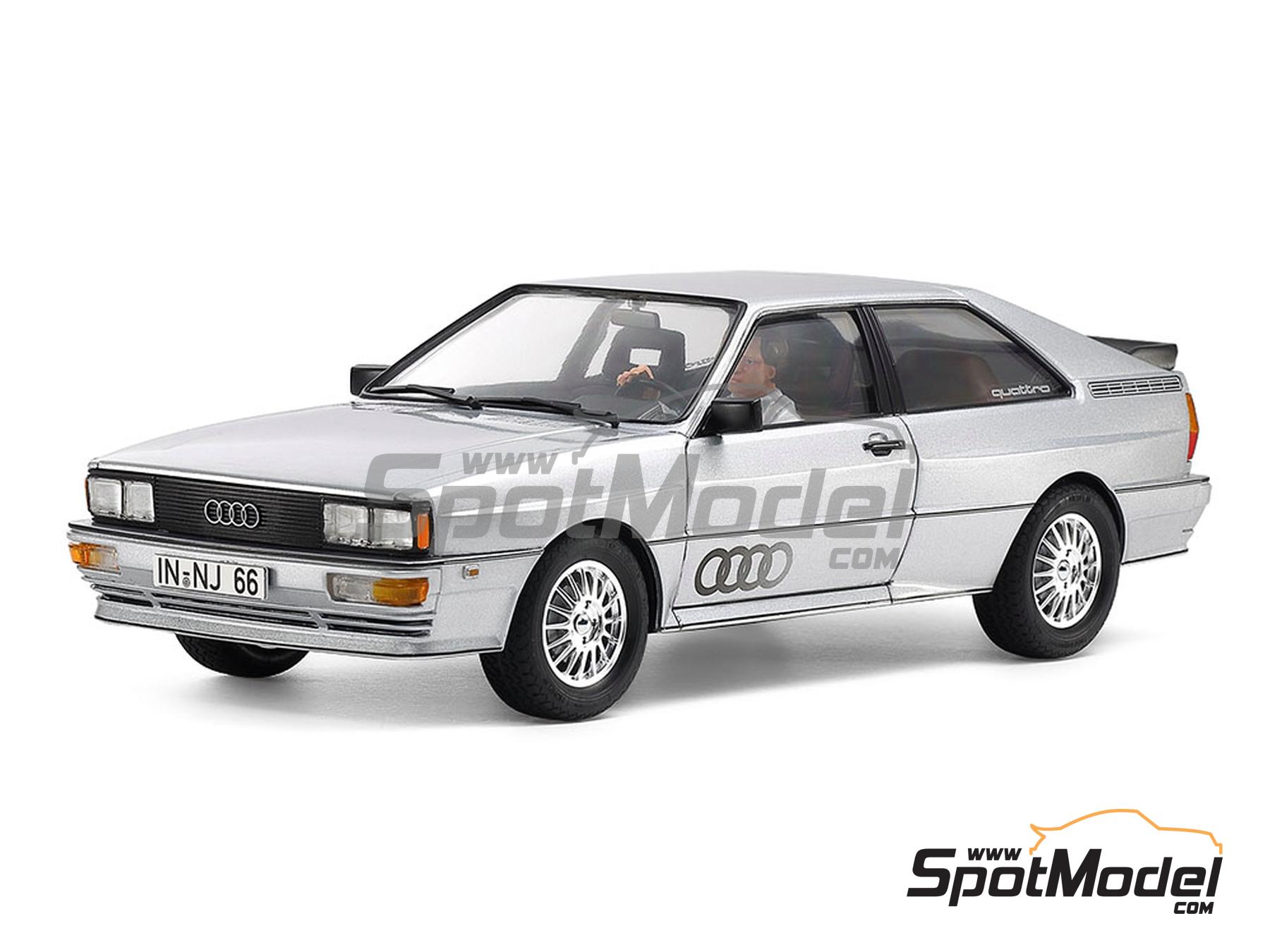 Image 17: Audi Quattro -  1980 | Car scale model kit in 1/24 scale manufactured by Tamiya (ref. TAM24031, also 4950344240319 and 24031)
