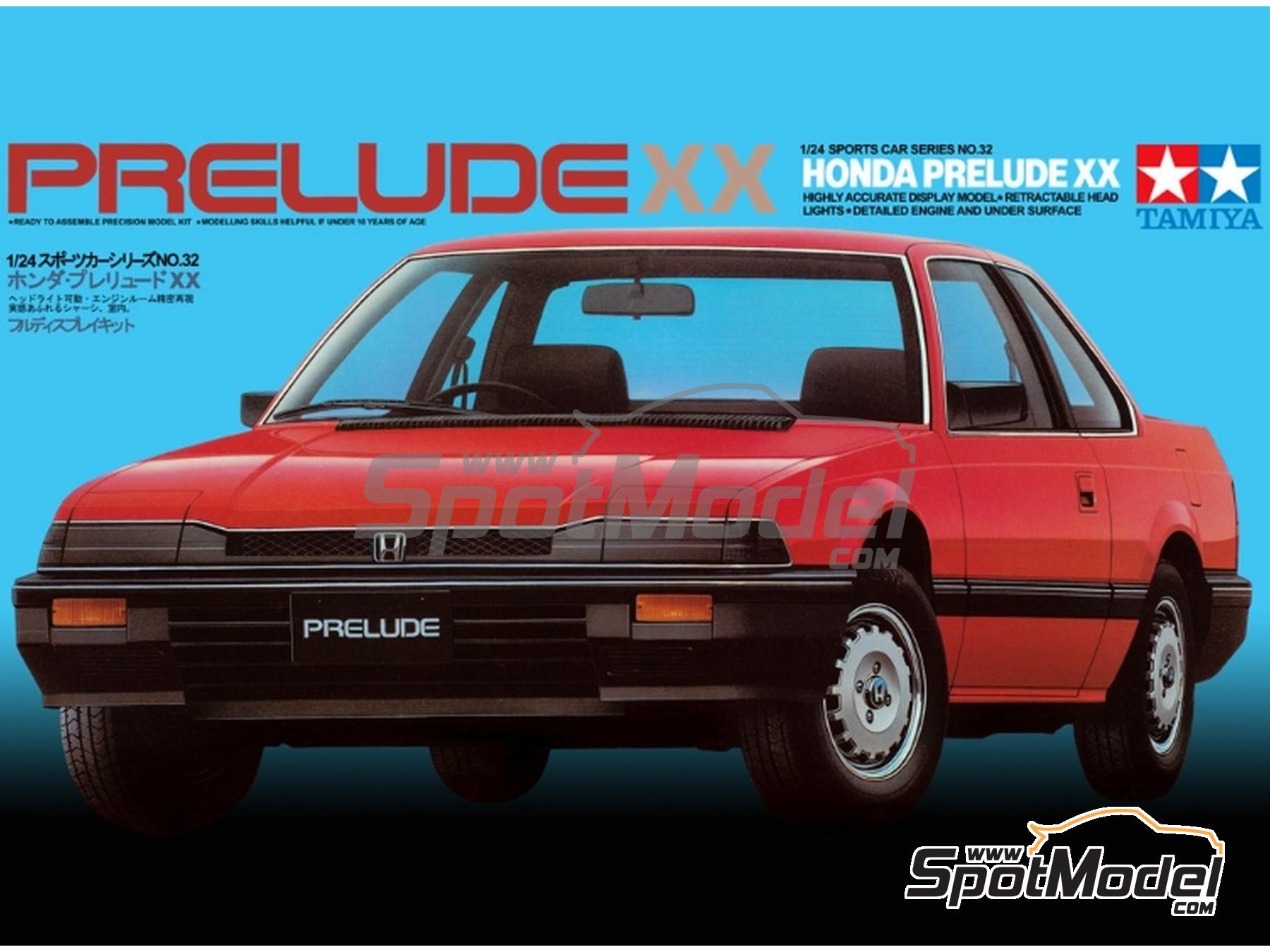 Tamiya 24032: Car scale model kit 1/24 scale - Honda Prelude XX