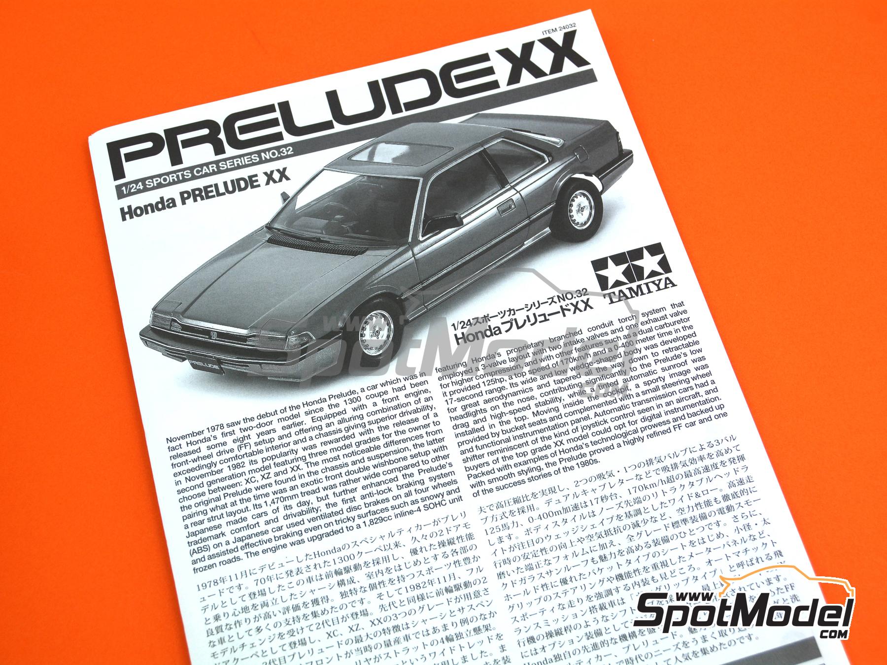 Tamiya 24032: Car scale model kit 1/24 scale - Honda Prelude XX