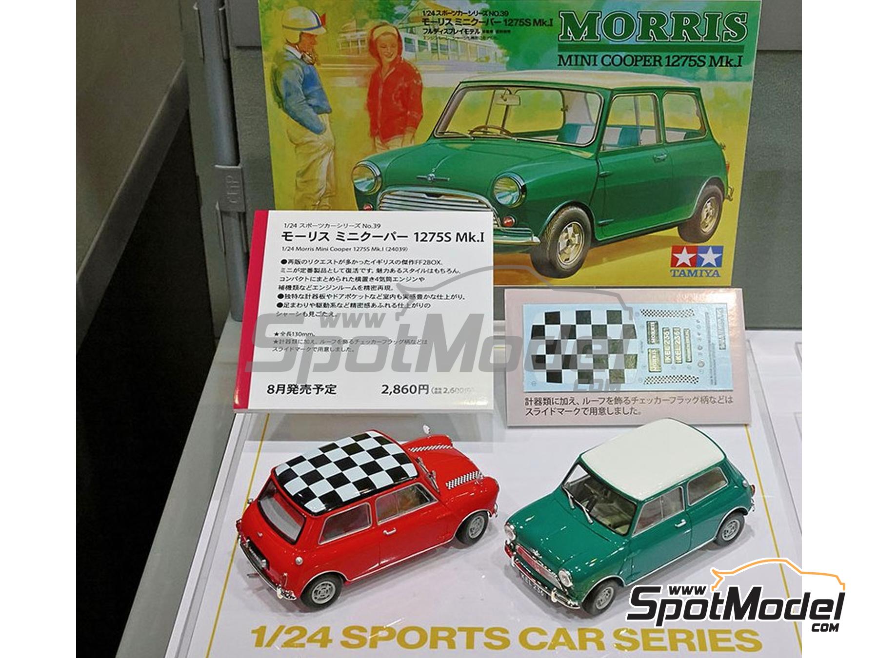 Tamiya 24039: Car scale model kit 1/24 scale - Mini Morris Cooper