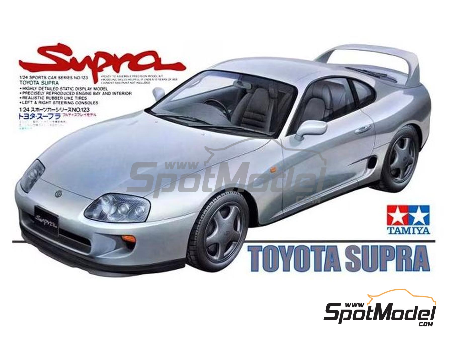 Image 1: Toyota Supra -  1993 | Car scale model kit in 1/24 scale manufactured by Tamiya (ref.&nbsp;TAM24123, also 4950344996421 and 24123)