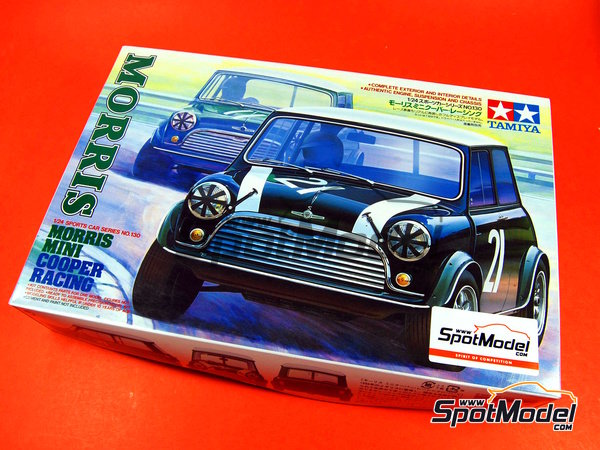 Image 7: Mini Morris Cooper racing | Car scale model kit in 1/24 scale manufactured by Tamiya (ref.&nbsp;TAM24130, also 4950344995202 and 24130)
