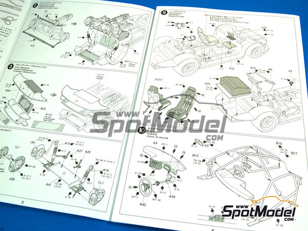 Image 2: Toyota Supra GT Equipo Tom's patrocinado por Castrol - Campeonato Japones de GTs (JGTC) 1995 | Maqueta de coche en escala&nbsp;1/24 fabricado por Tamiya (ref.&nbsp;TAM24163, tambien 4950344992560 y 24163)